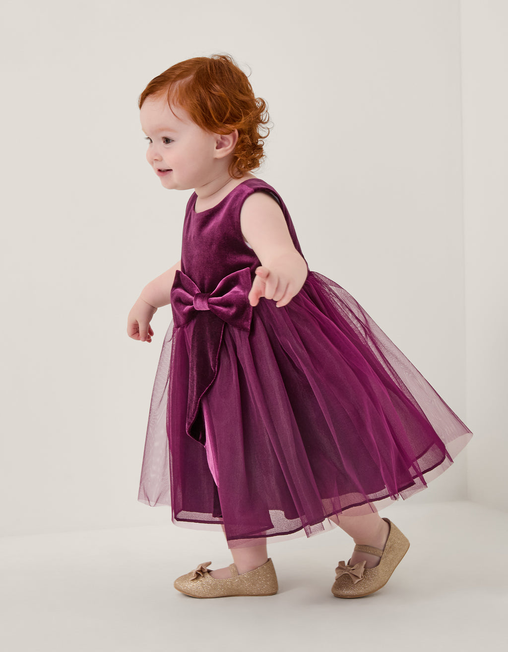 HALJINA - BABY VELVET WATERFALL BOW