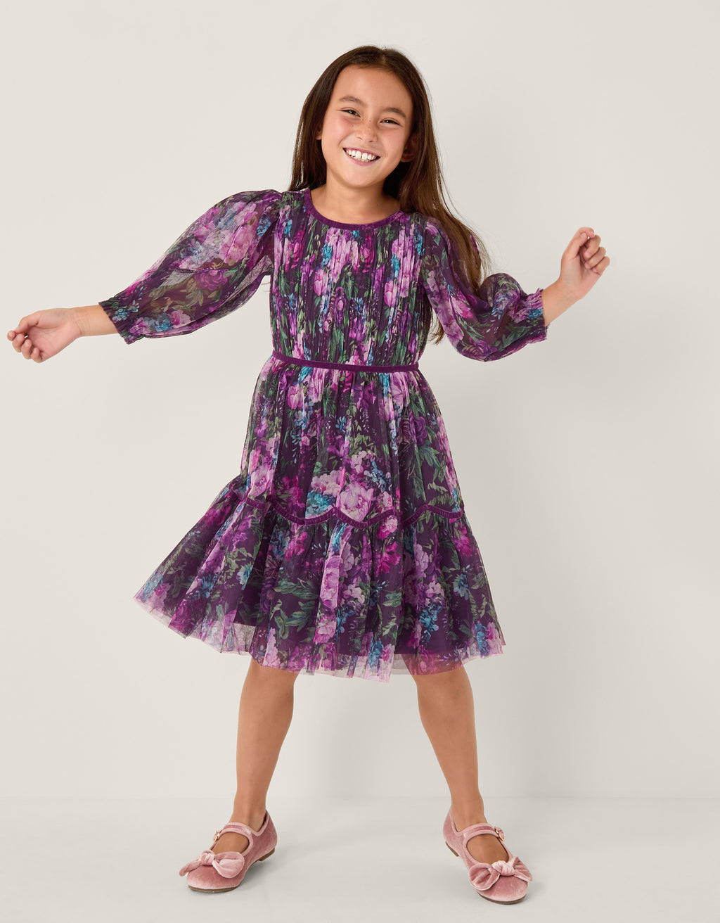 HALJINA - HEIRLOOM FLORAL TULLE DRE