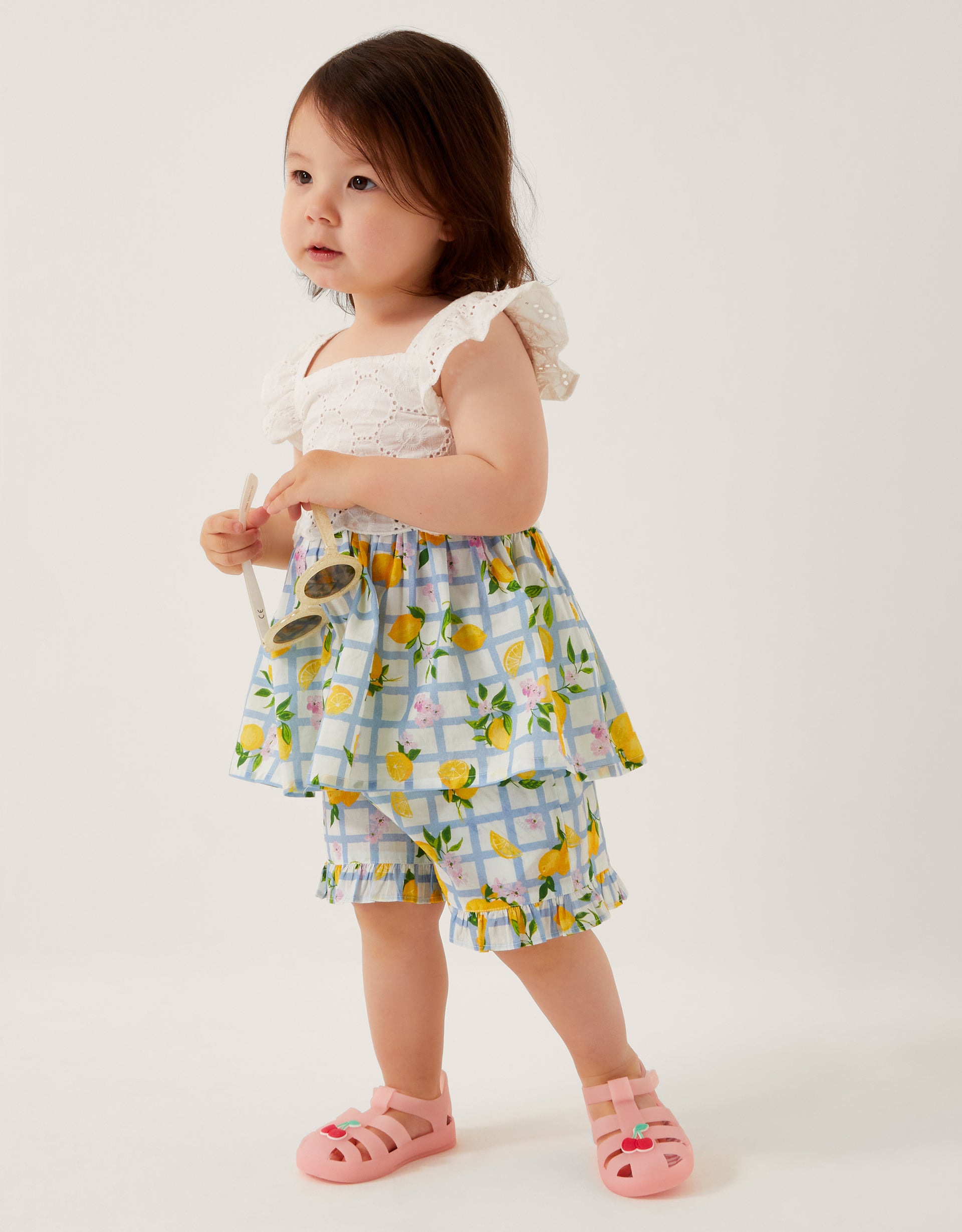 SET - BABY LEMON TILE PRINT SET