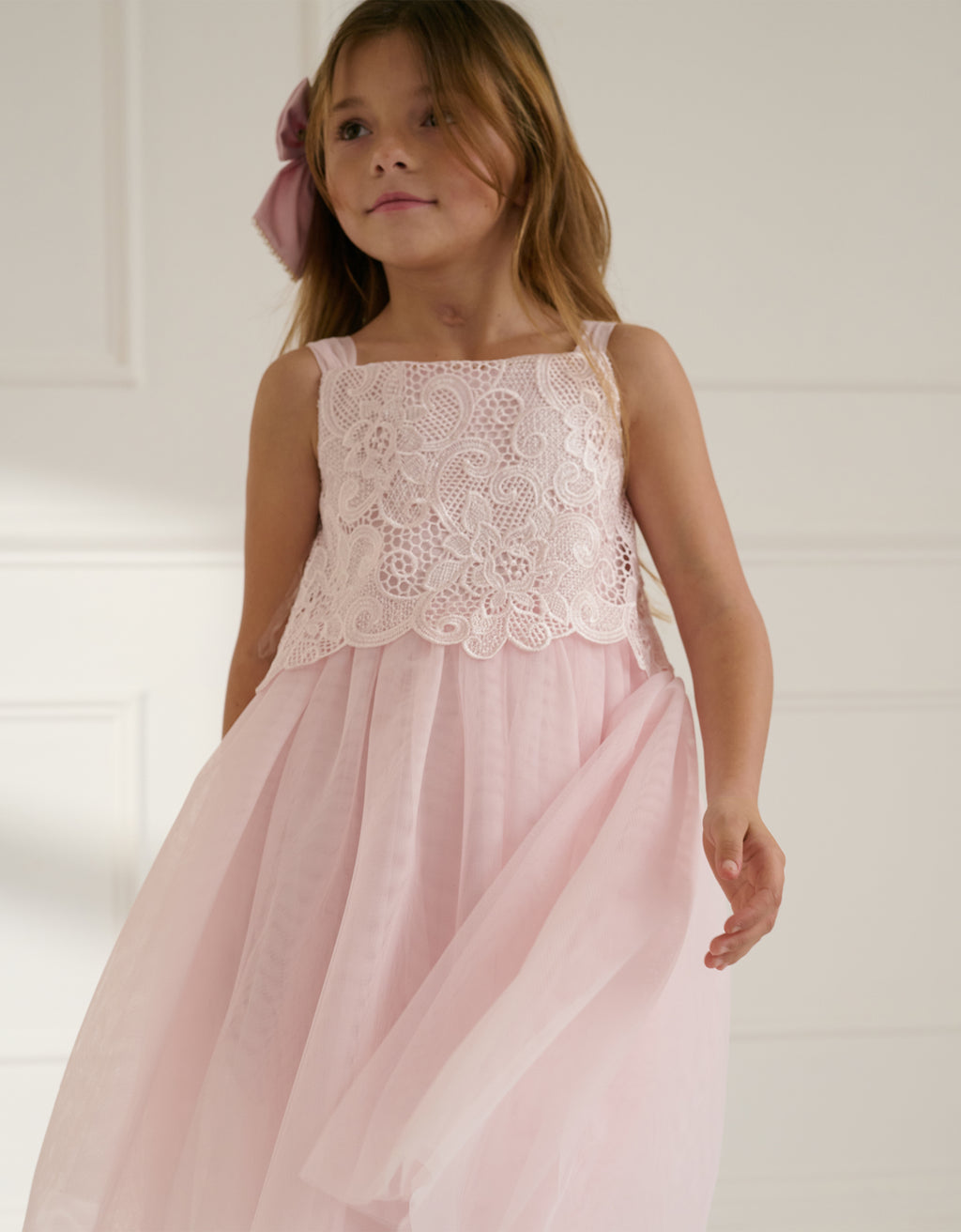 HALJINA - ANNA LACE TIER STRAPPY DR