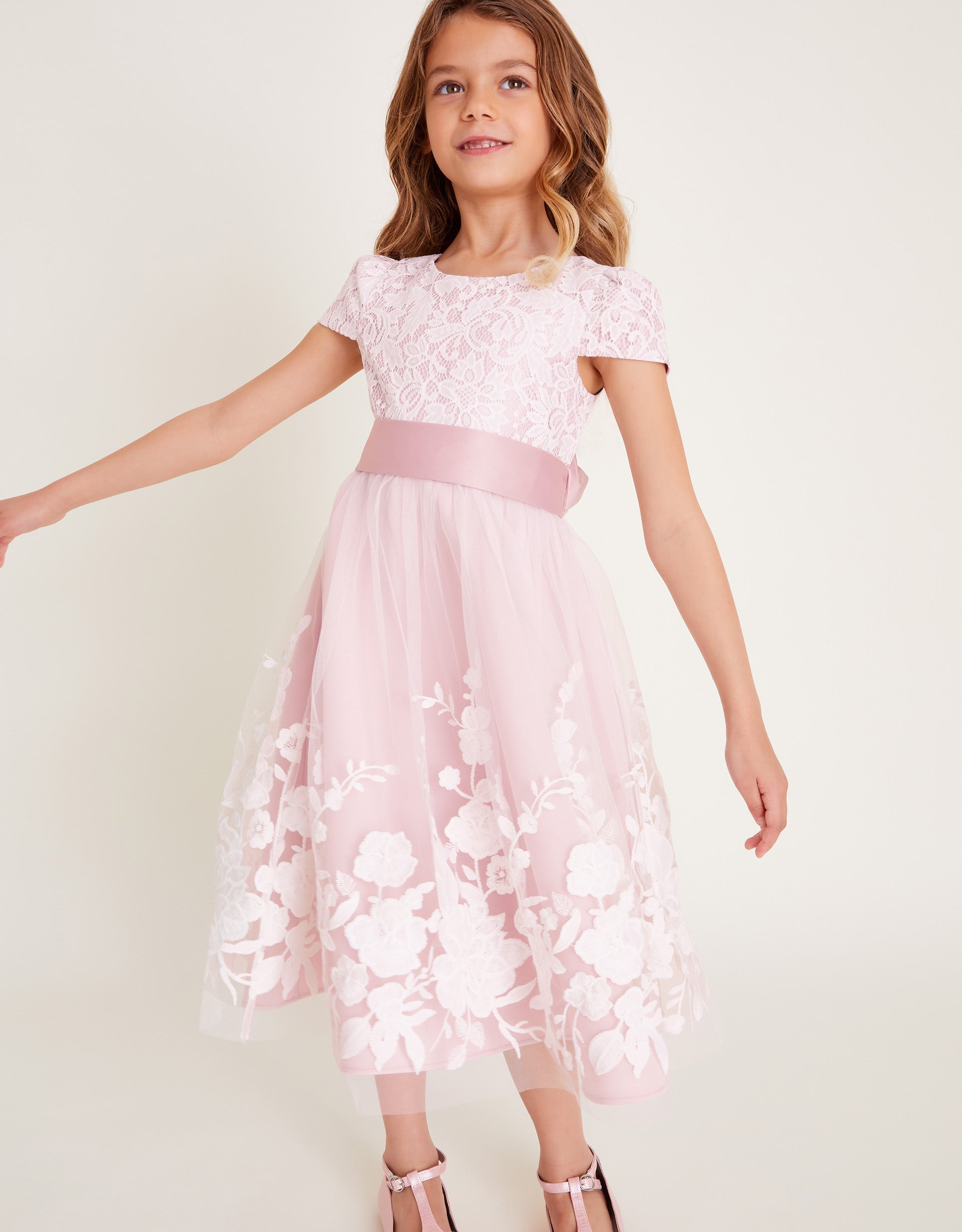 HALJINA - SORCHA EMB LACE MAXI DRES