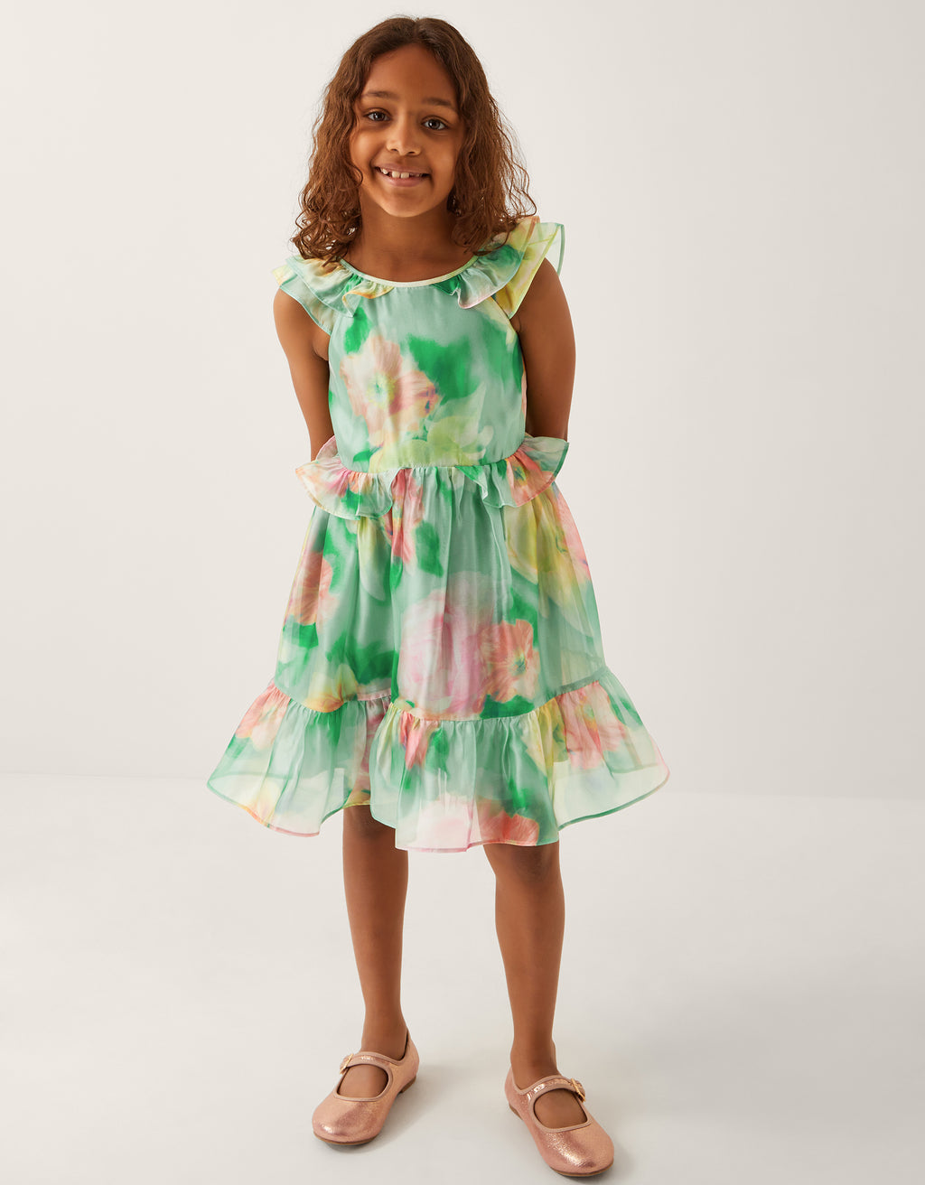 HALJINA - BLURRY FLORAL ORGANZA