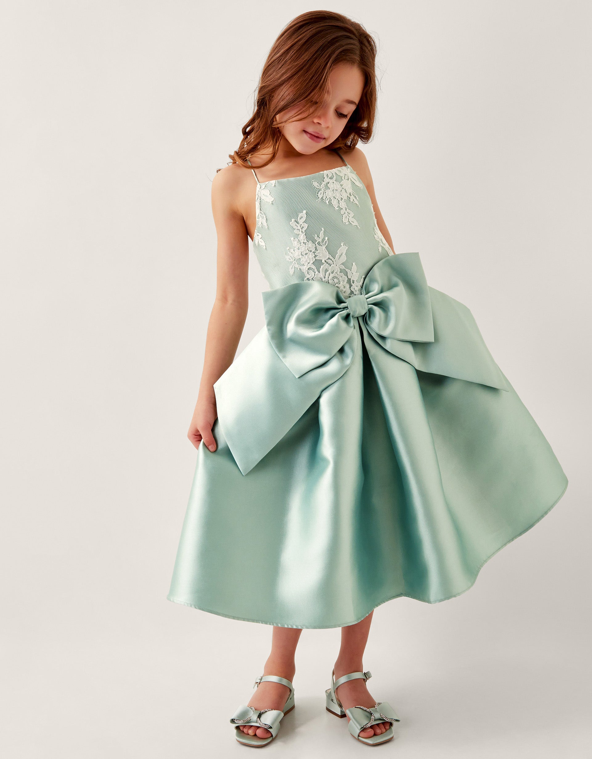 HALJINA - JUNIPER LACE BOW BMAID DR