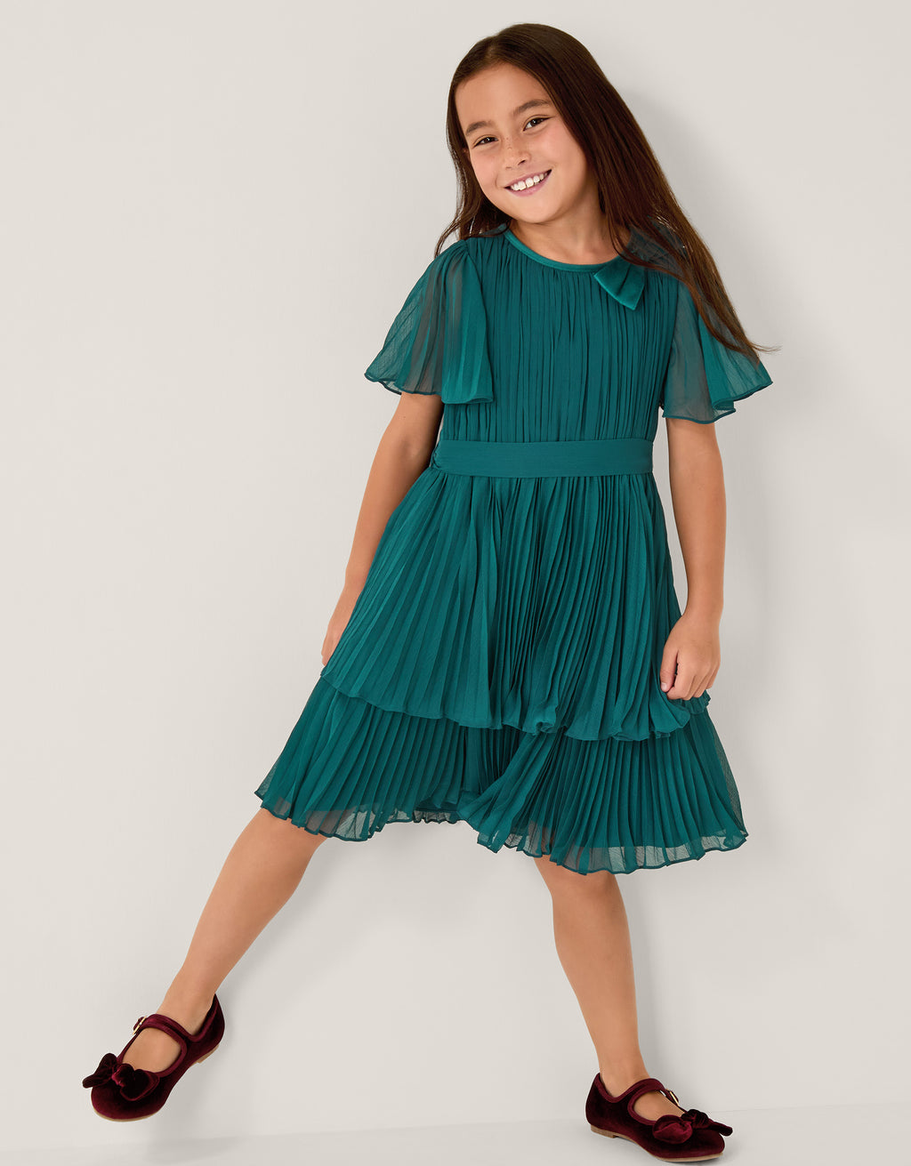 HALJINA - ALICIA PLEATED VELVET BOW