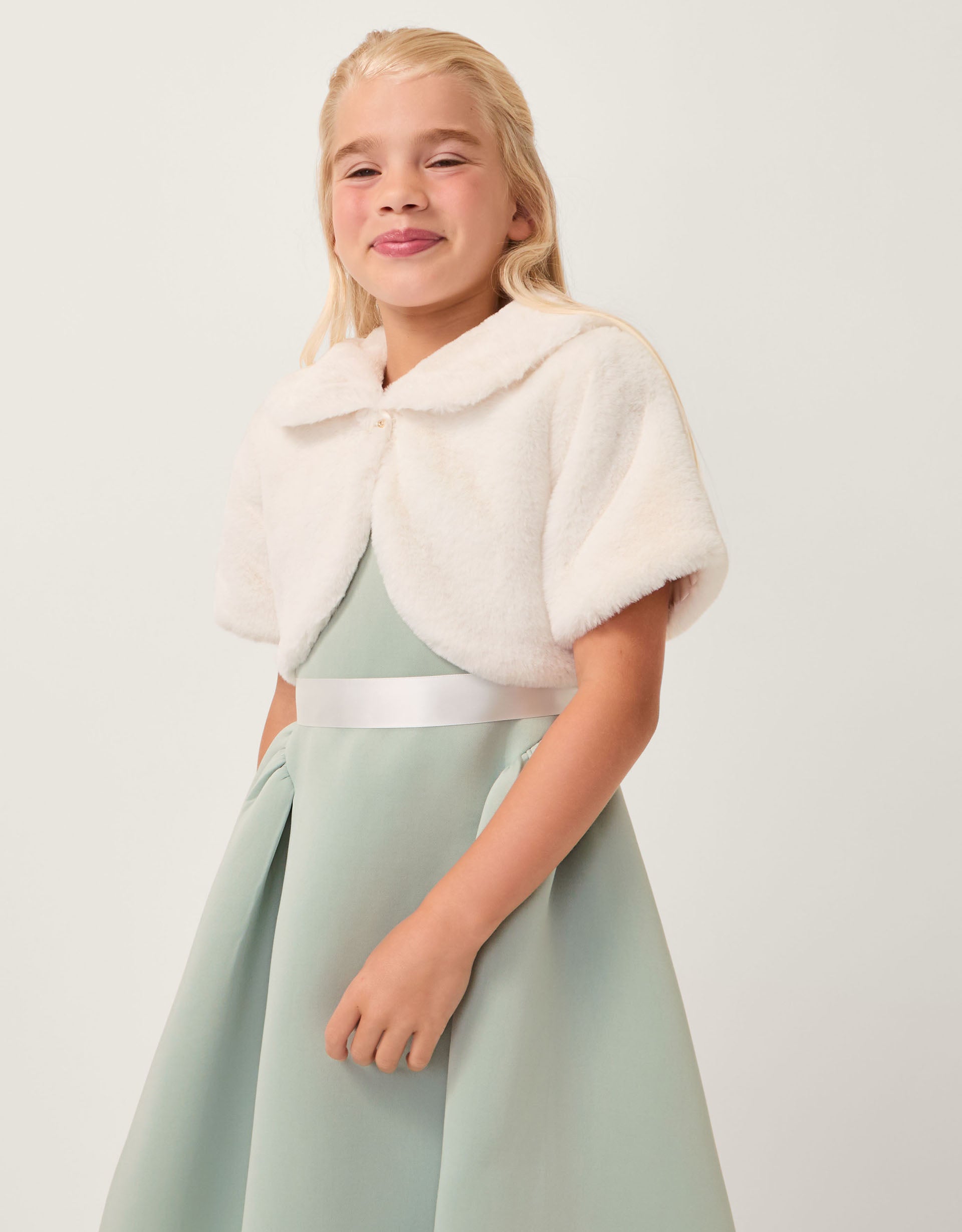 BOLERO - COLLAR FAUX FUR SHRUG
