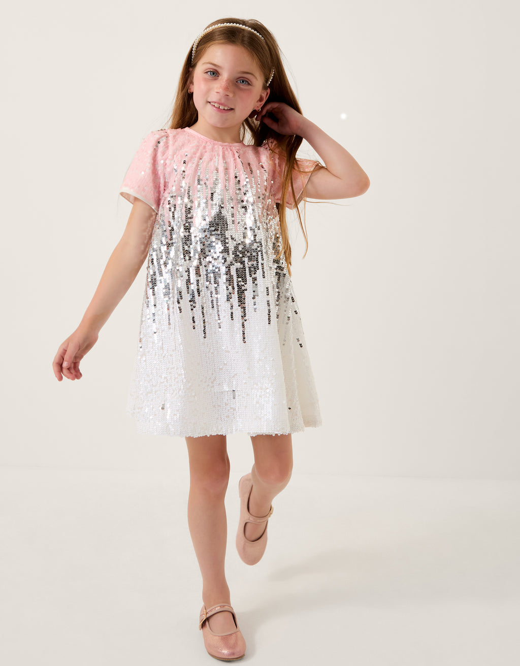 HALJINA - PRETTY SEQUIN OMBRE DRESS