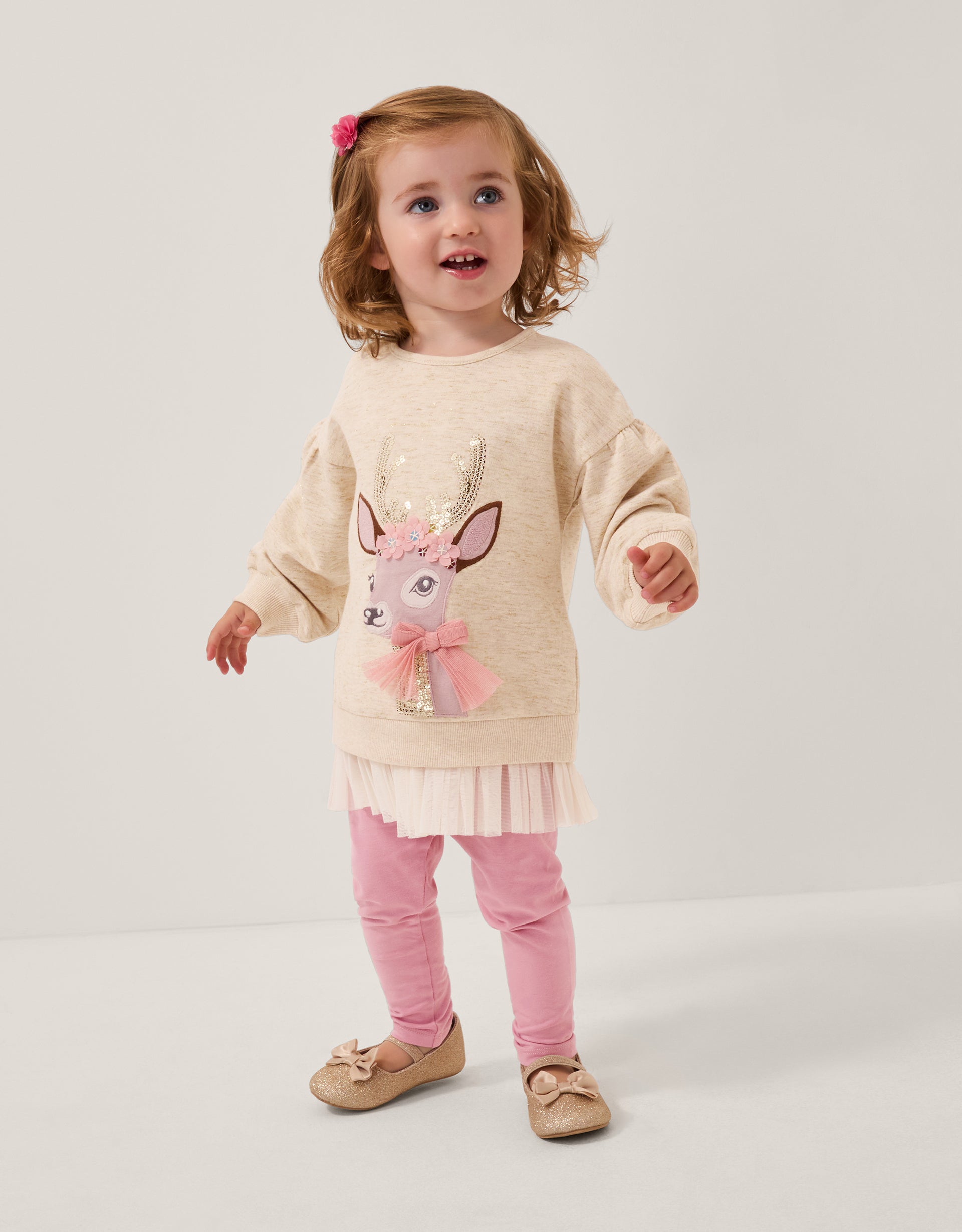 SET - BABY DEER SWEAT/LEGGING