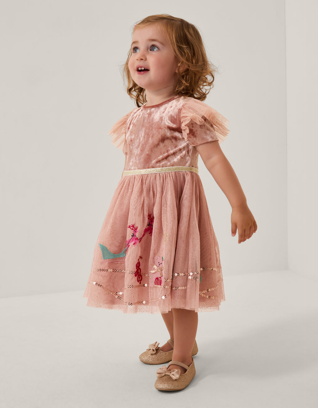 HALJINA - BBY XMAS SCNE DISCO DRESS