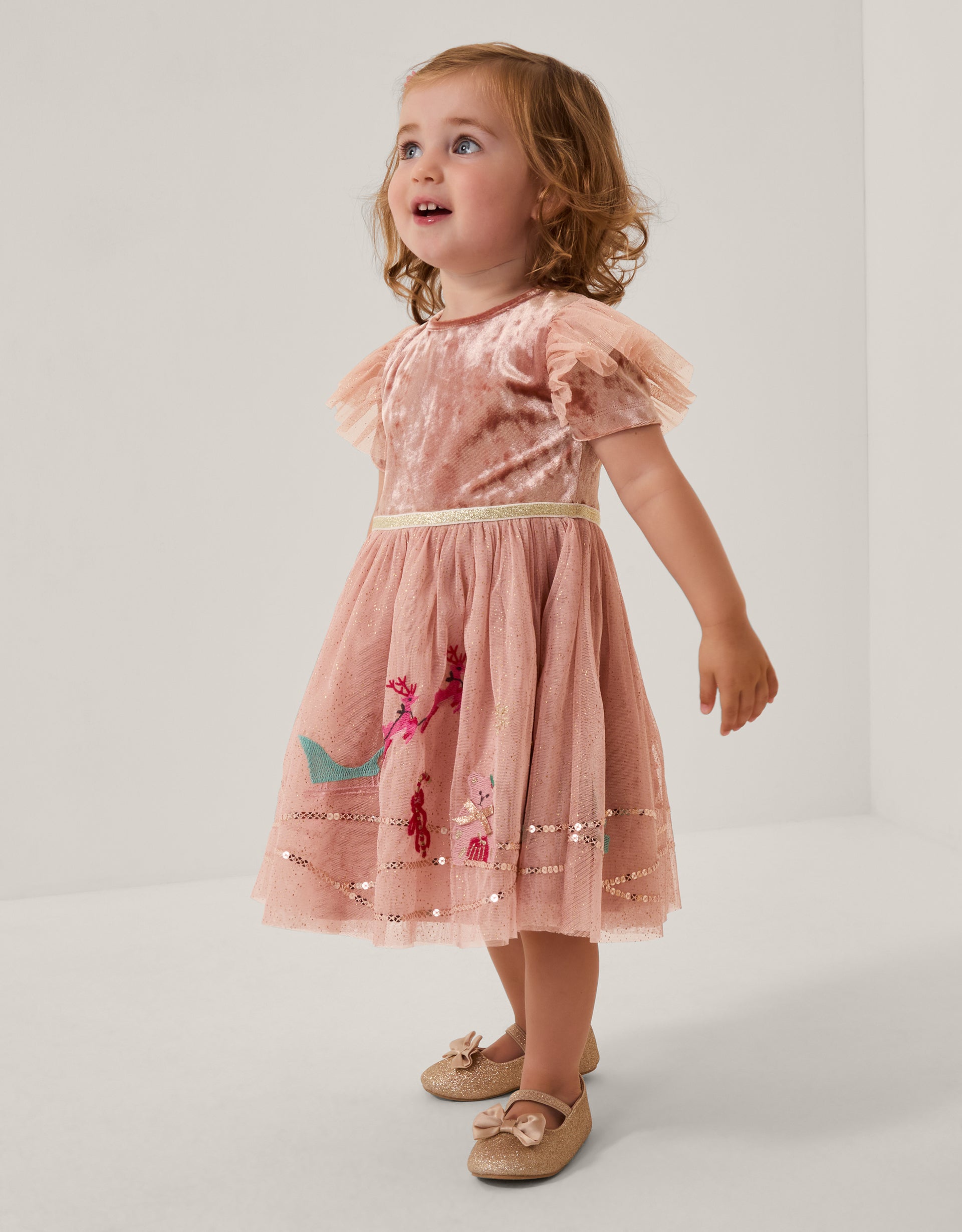 HALJINA - BBY XMAS SCNE DISCO DRESS