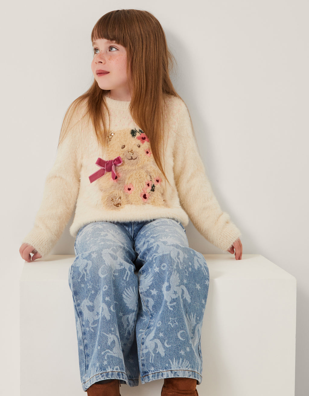 DZEMPER - BEAR KNITTED JUMPER