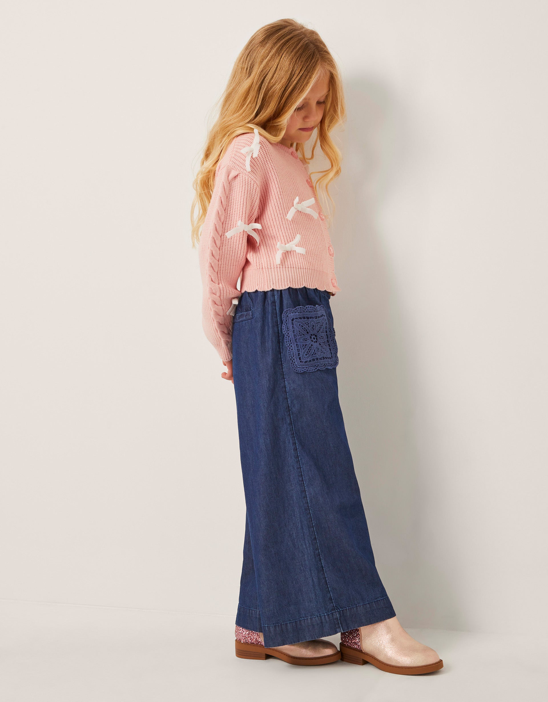 PANTALONE - DARK CHAM CROCHET TROUSER