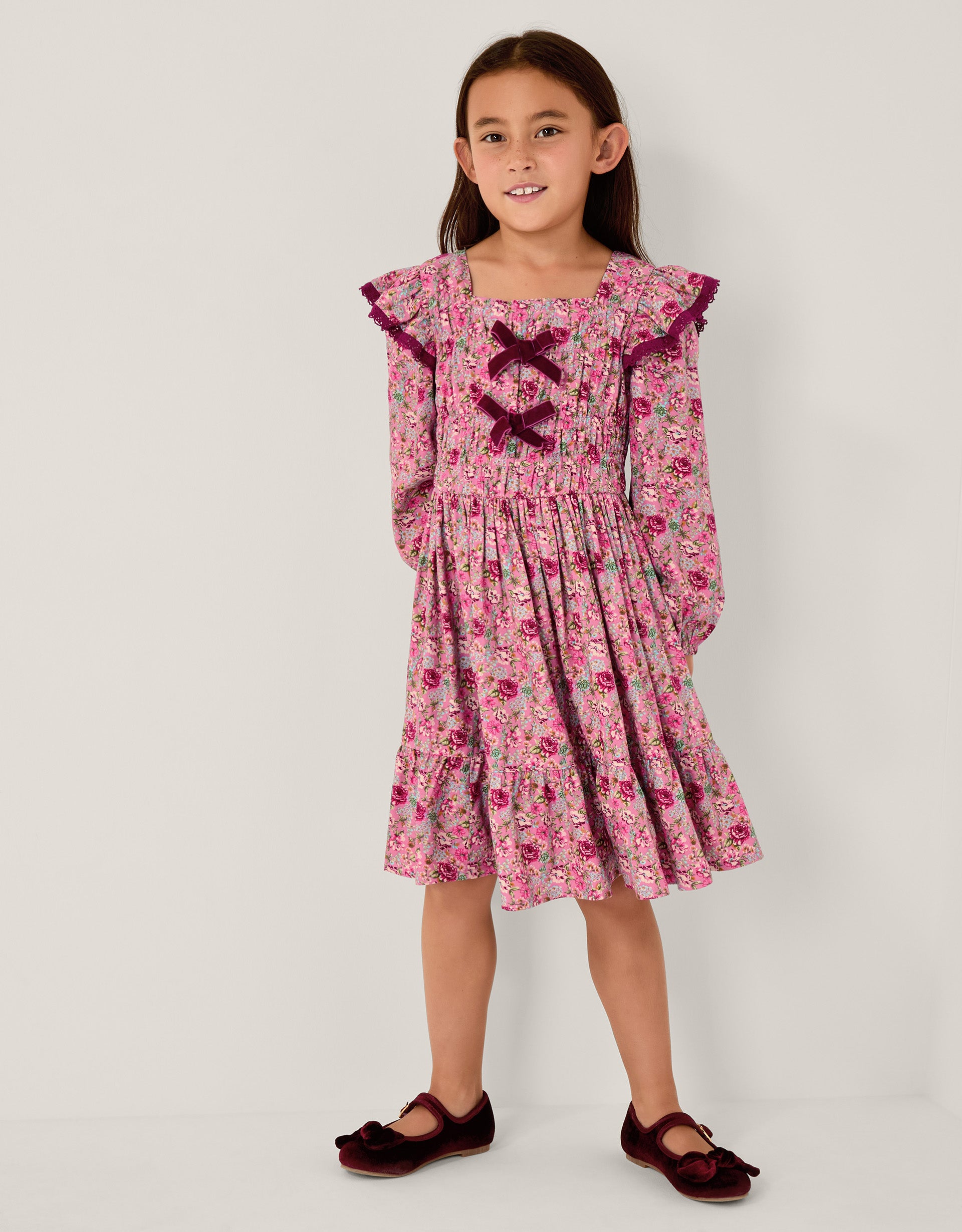HALJINA - DOLLIE FLORAL BOW DRESS