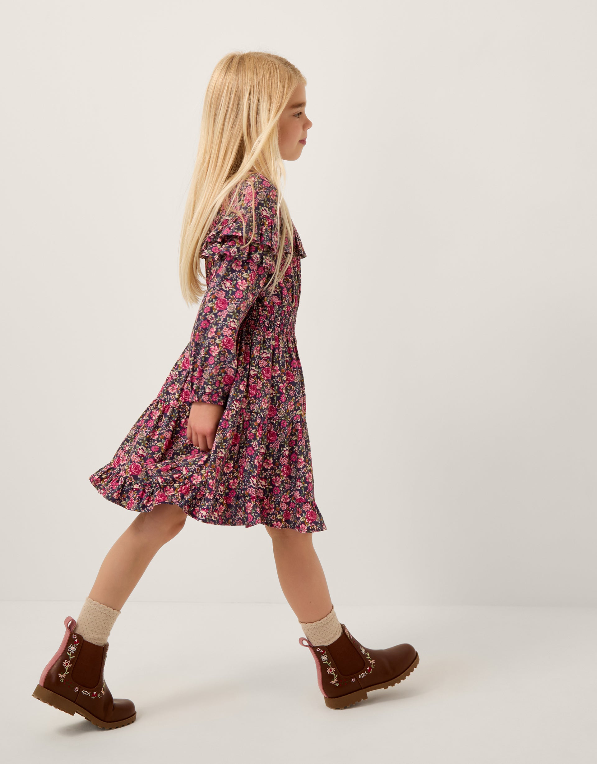 HALJINA - DITSY FLORAL TWILL DRESS