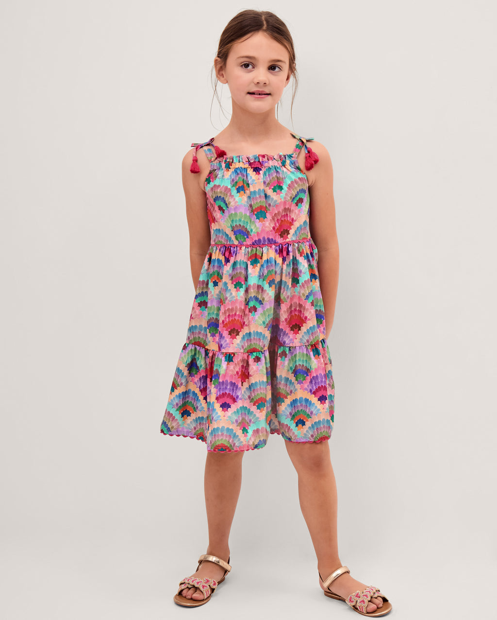 HALJINA - RAINBOW SHELLS DRESS