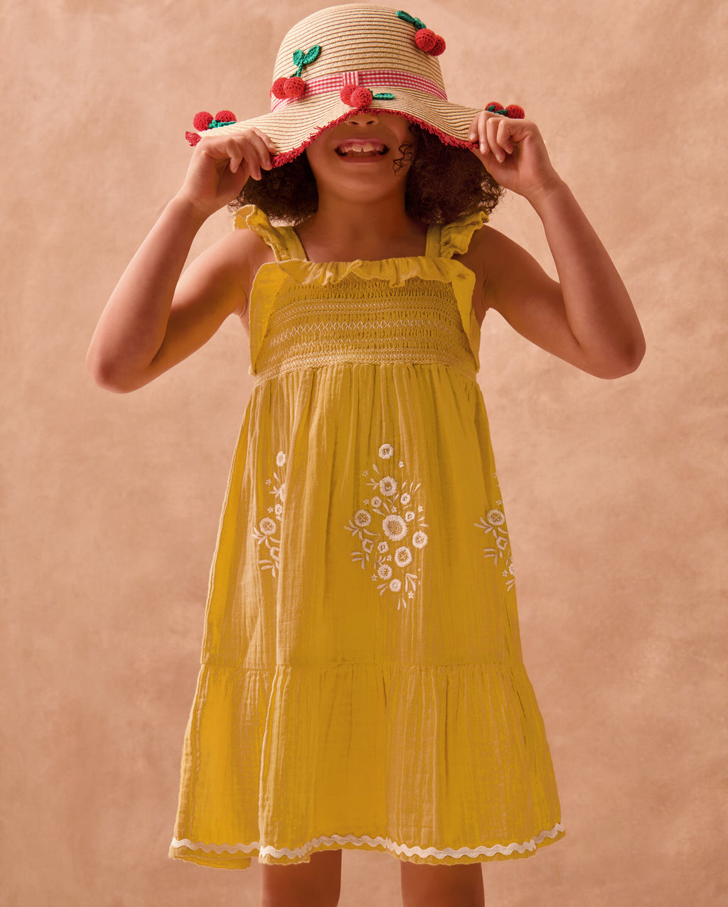 HALJINA - CHEESECLOTH EMB DRESS