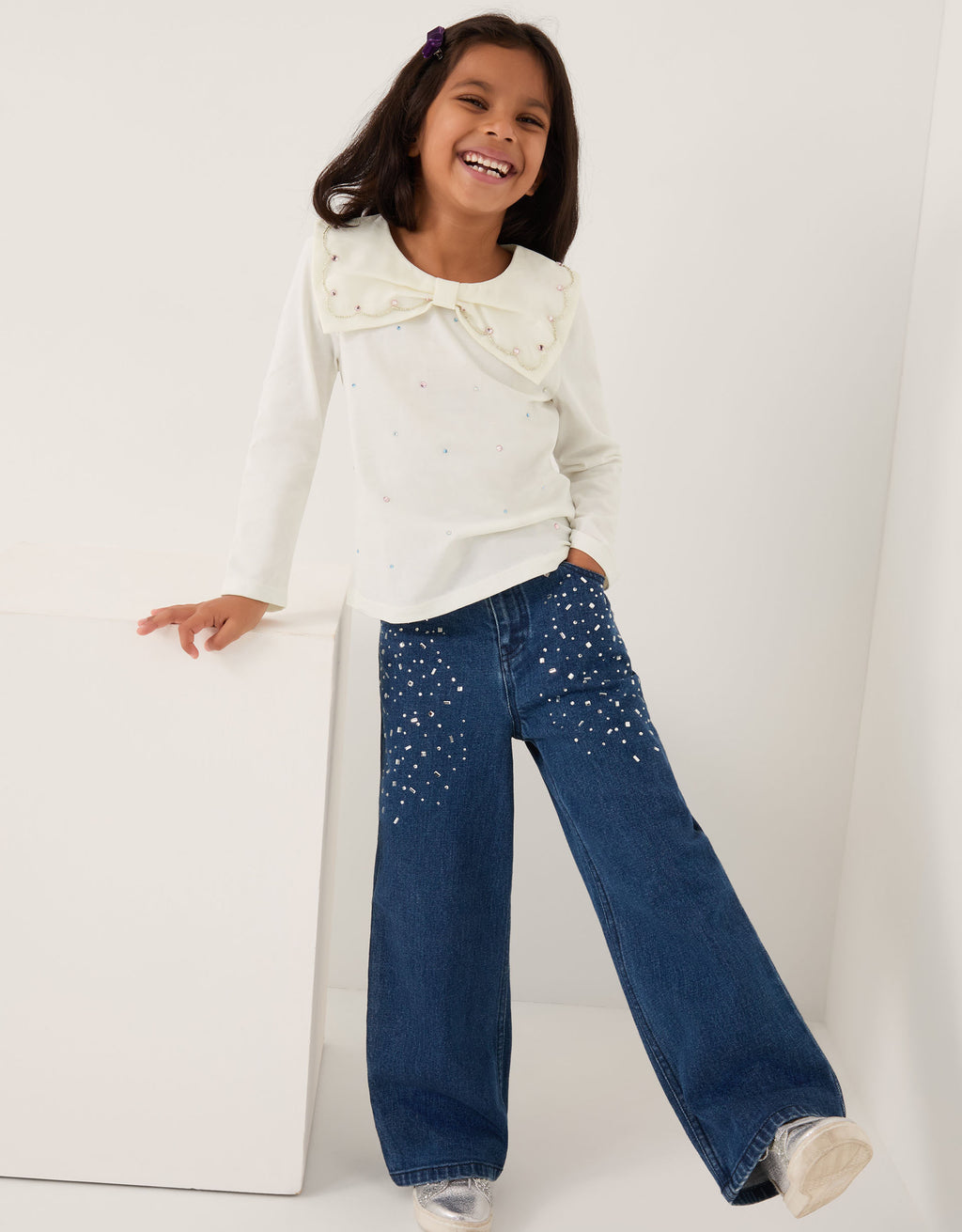 BLUZA - LS COLOURFUL GEM TSHIRT