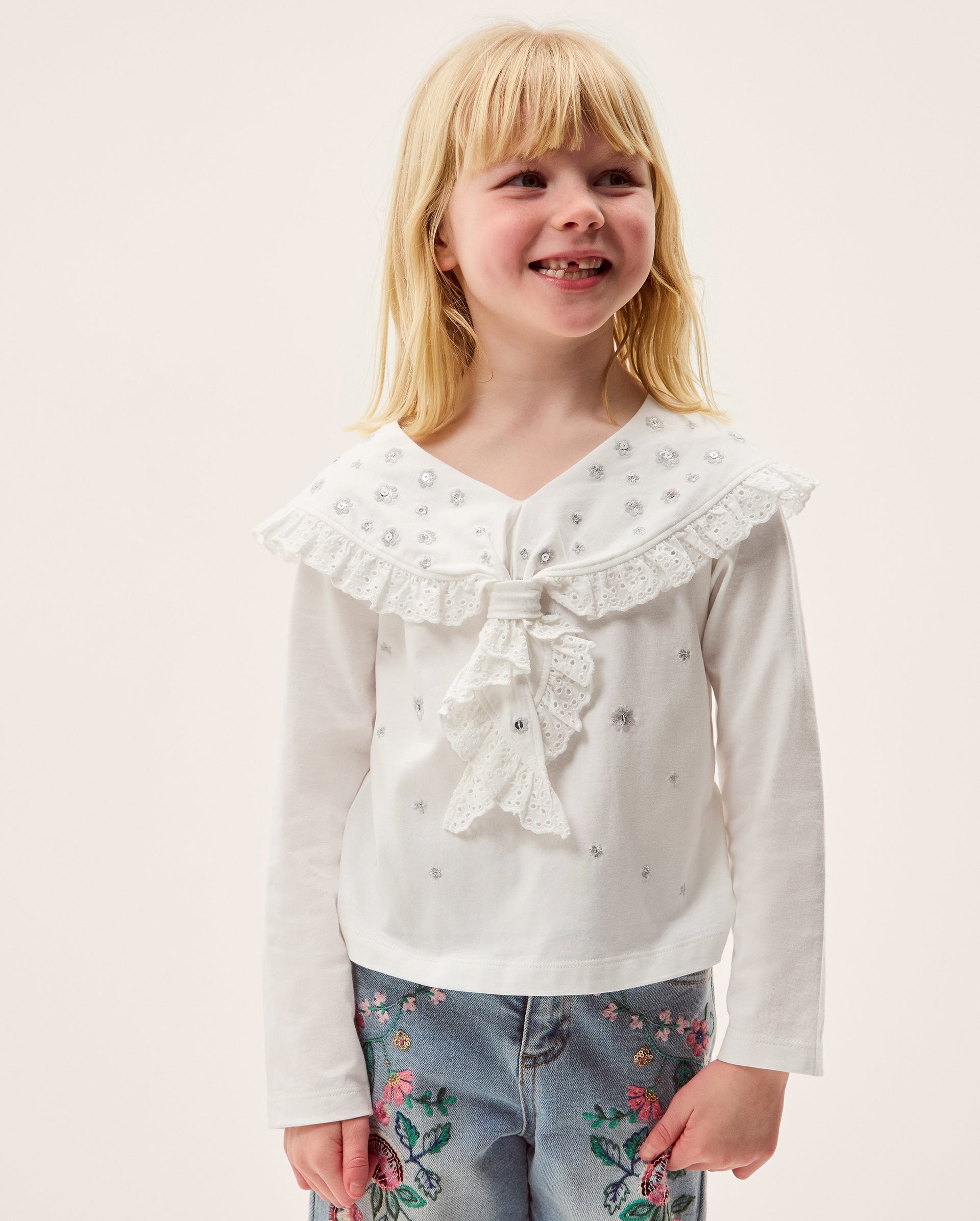 BLUZA - LS AOE KNOT TSHIRT