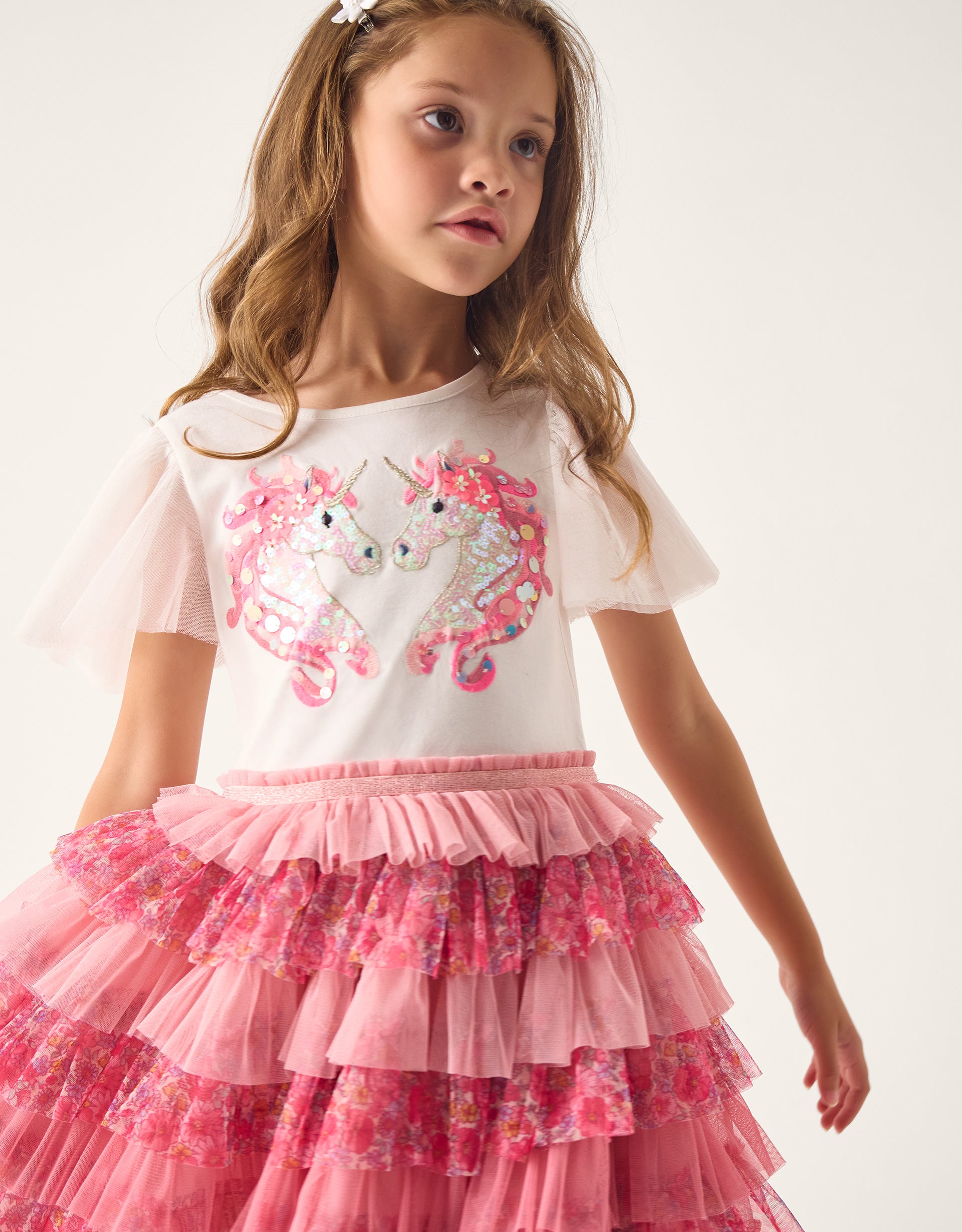 HALJINA - SS UNCRN DSCO DITSY DRESS