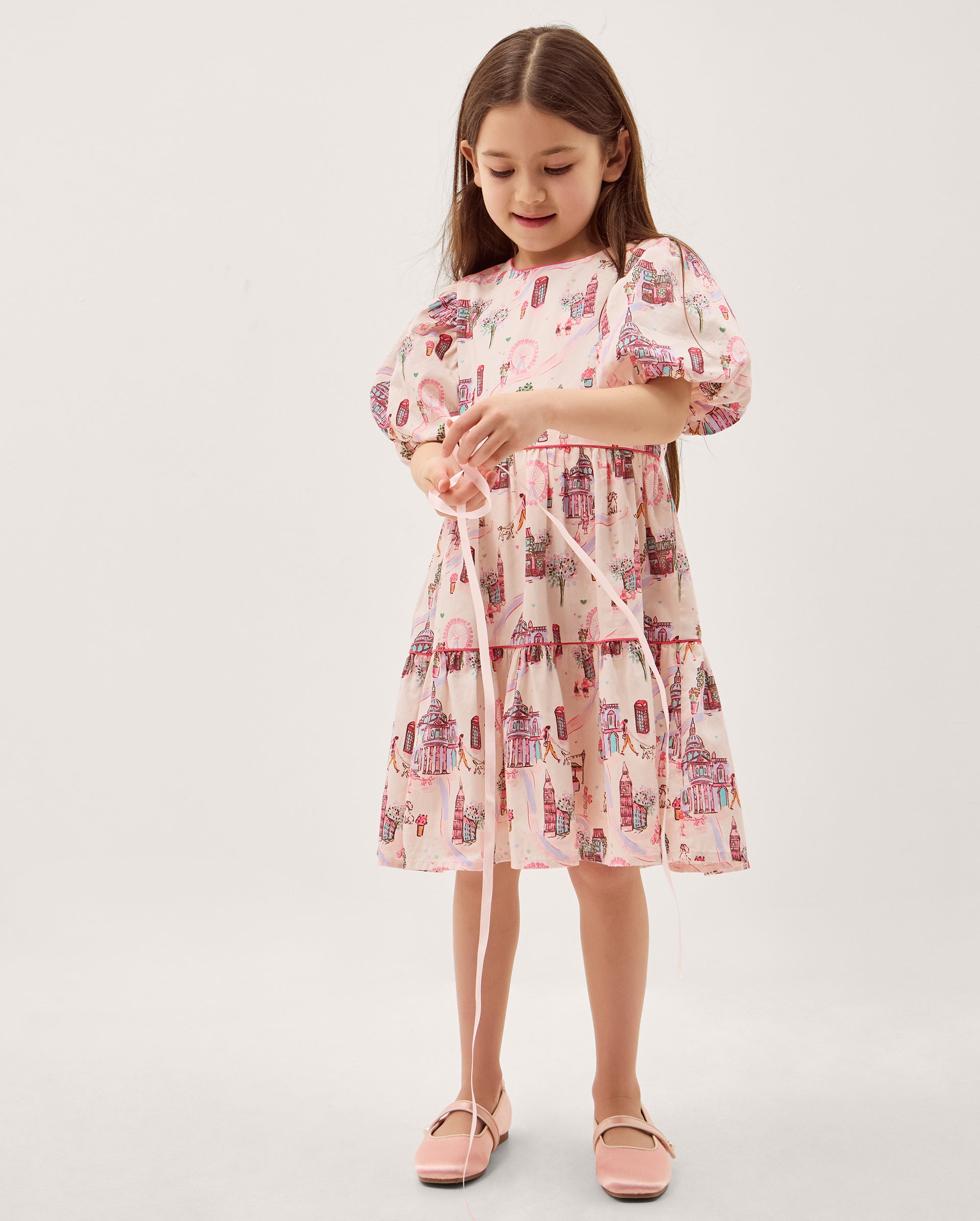 HALJINA - LONDON PRINT AOP DRESS