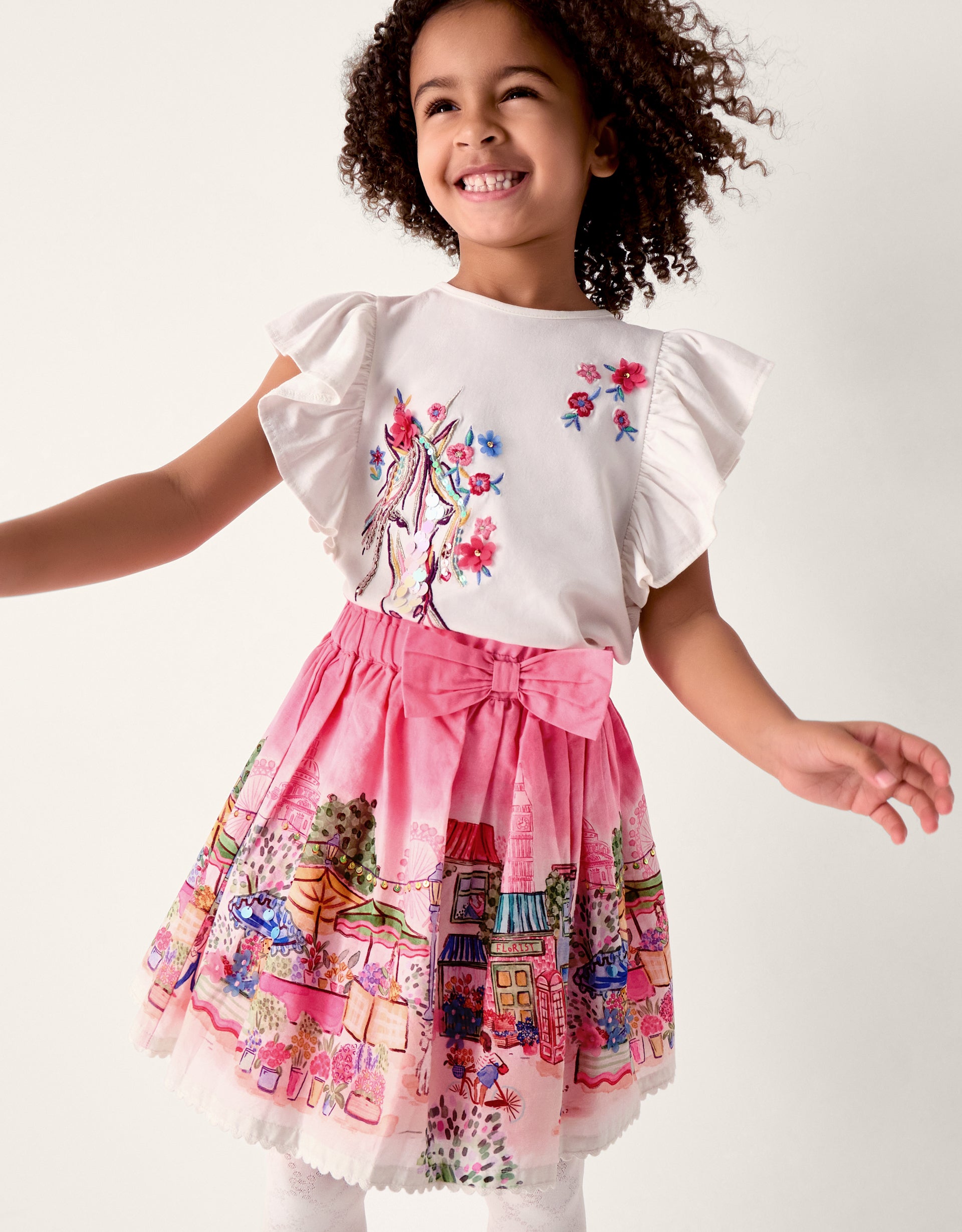 SUKNJA - LONDON PRINT SCENE SKIRT