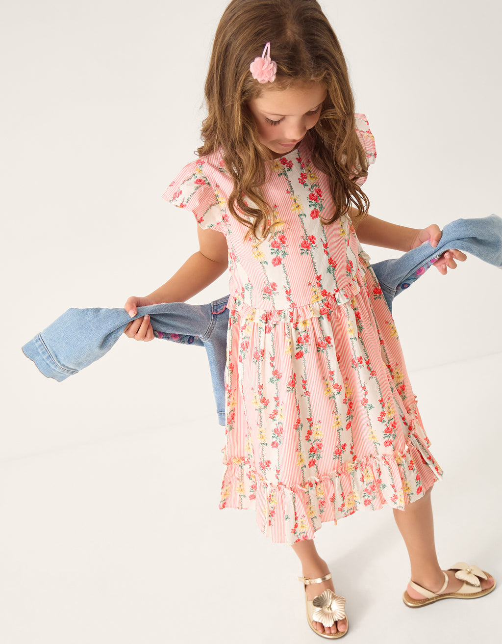 HALJINA - PINK CNTRY CHRM FLRL DRES