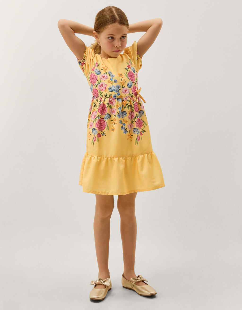HALJINA - EPP BORDER FLRL PRT DRESS