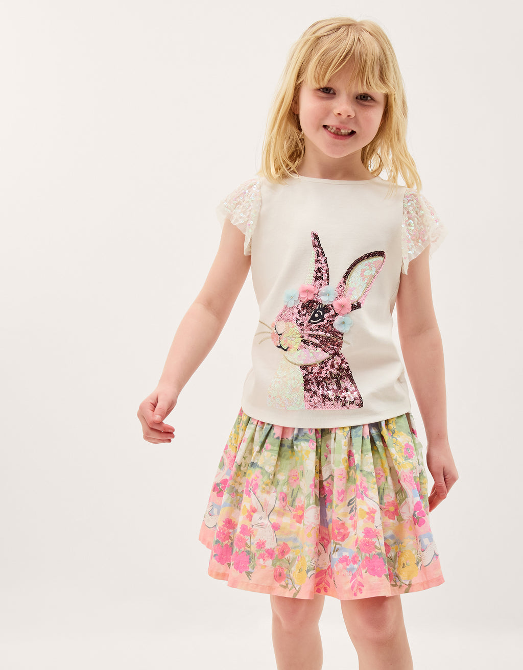 MAJICA - SS SEQUIN BUNNY TEE