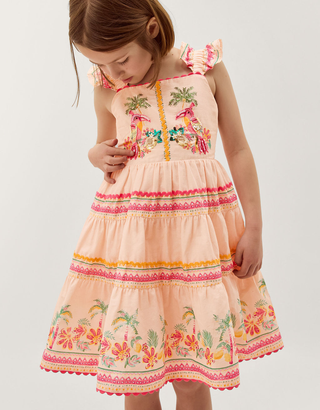 HALJINA - TINA TROPICA TOUCAN DRESS