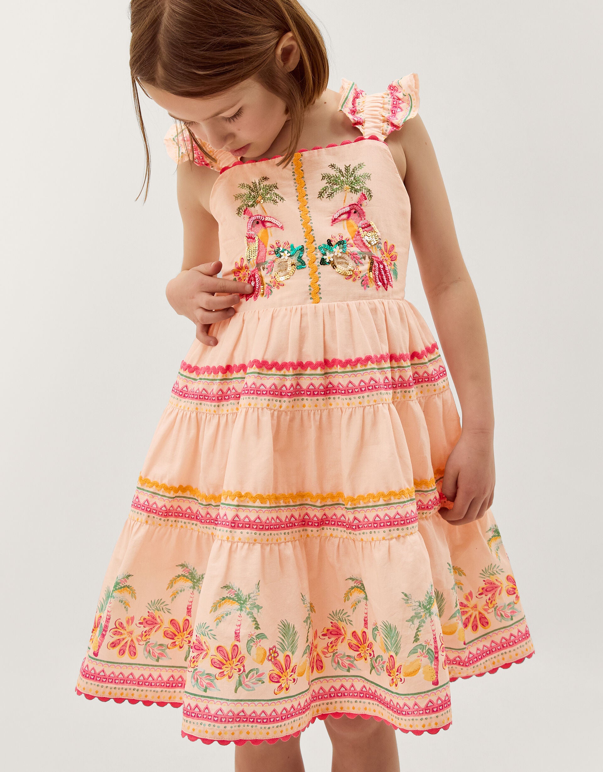 HALJINA - TINA TROPICA TOUCAN DRESS