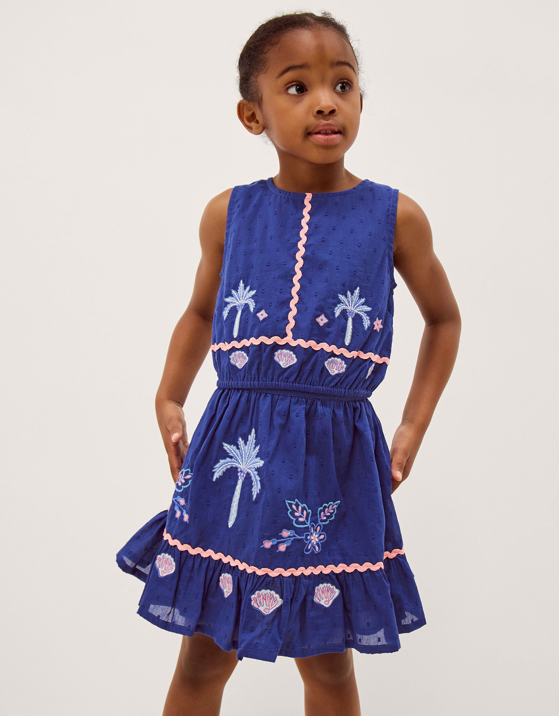 SET - BLUE DOBBY COASTAL SET
