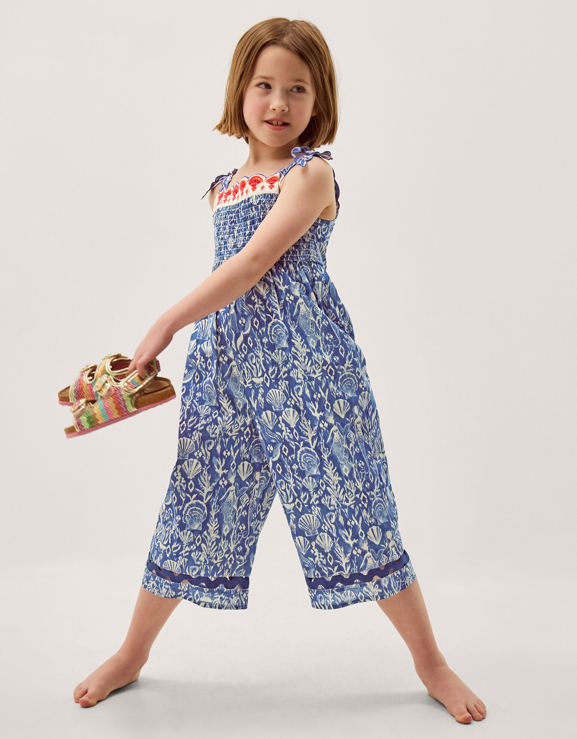 KOMBINEZON - BLUE MERMAID CULOTTE IKAT