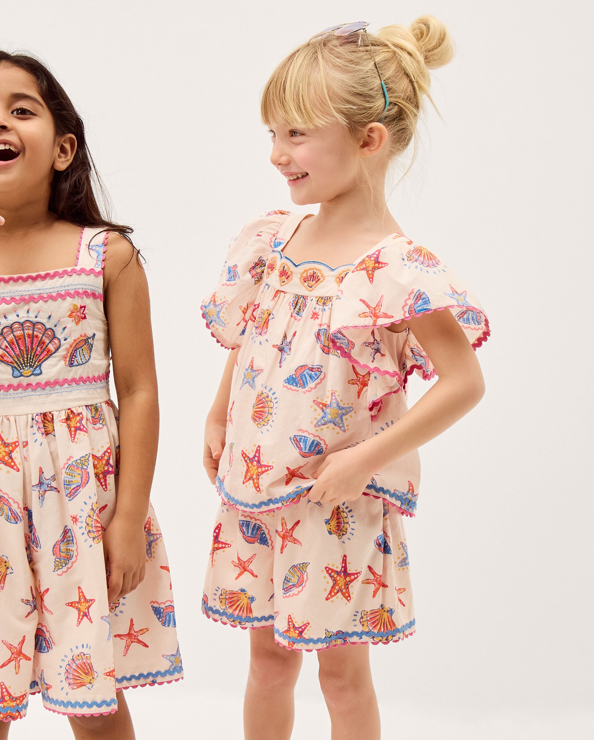 SET - SHELL AOP BLOUSE/ SHORT S