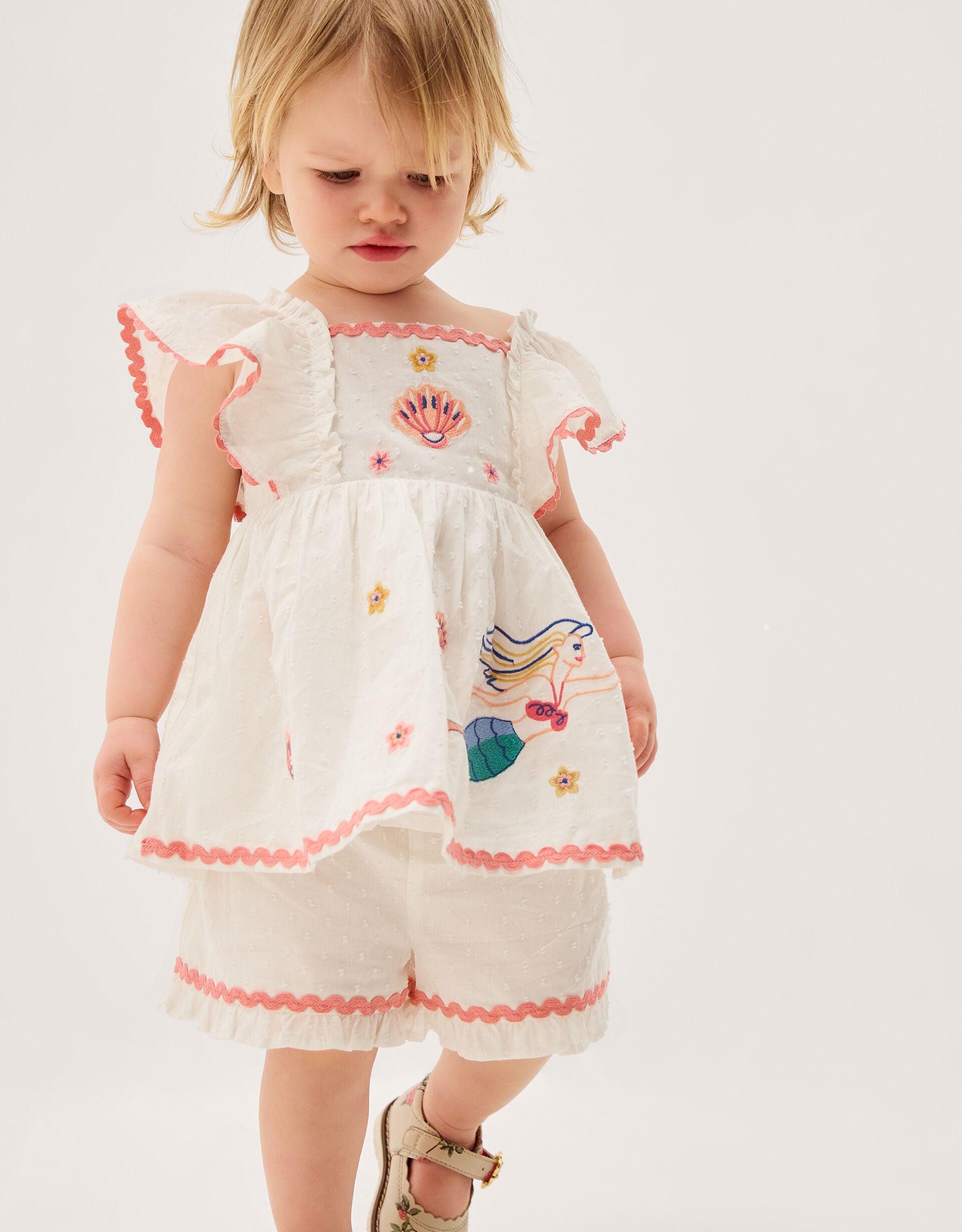 SET - BBY MERMAID BLOUSE/SHORT