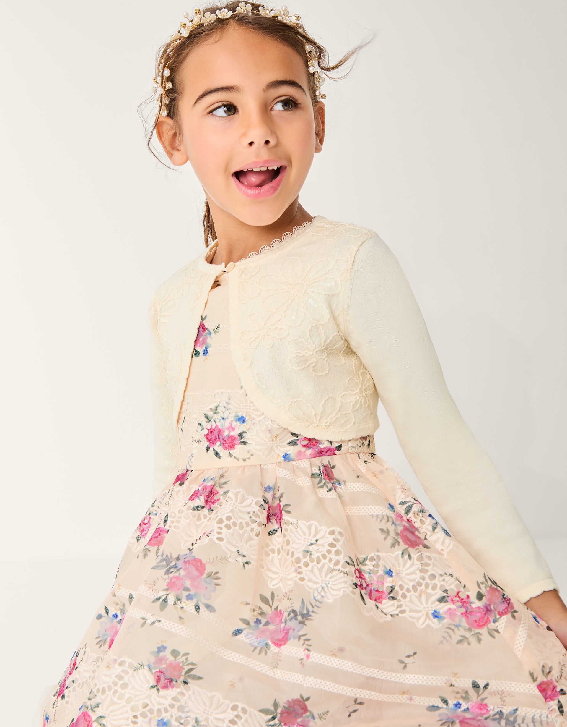 KARDIGAN - SEQUIN FLOWER CARDIGAN