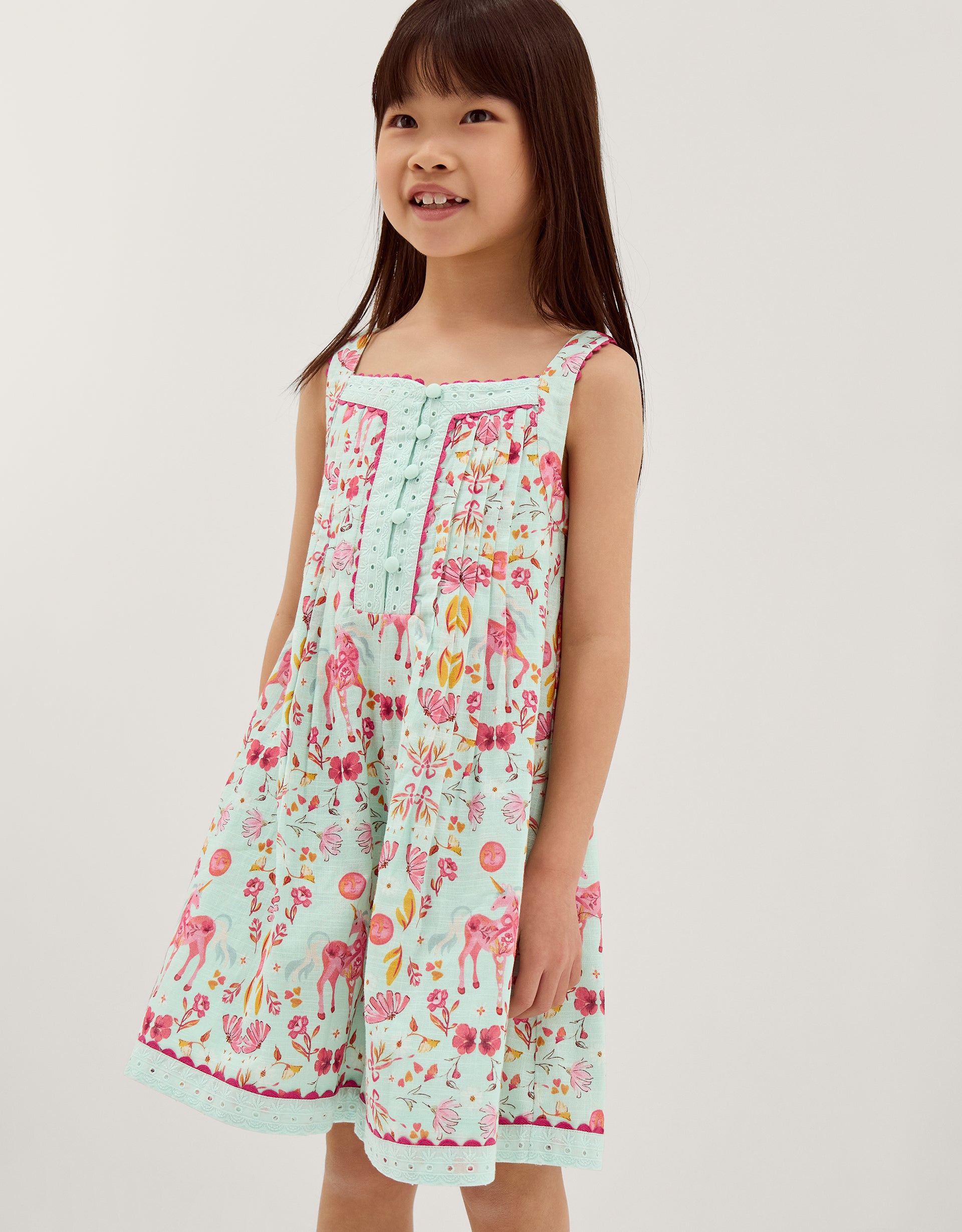HALJINA - BLUE HORSE PRINT SLUB CUL