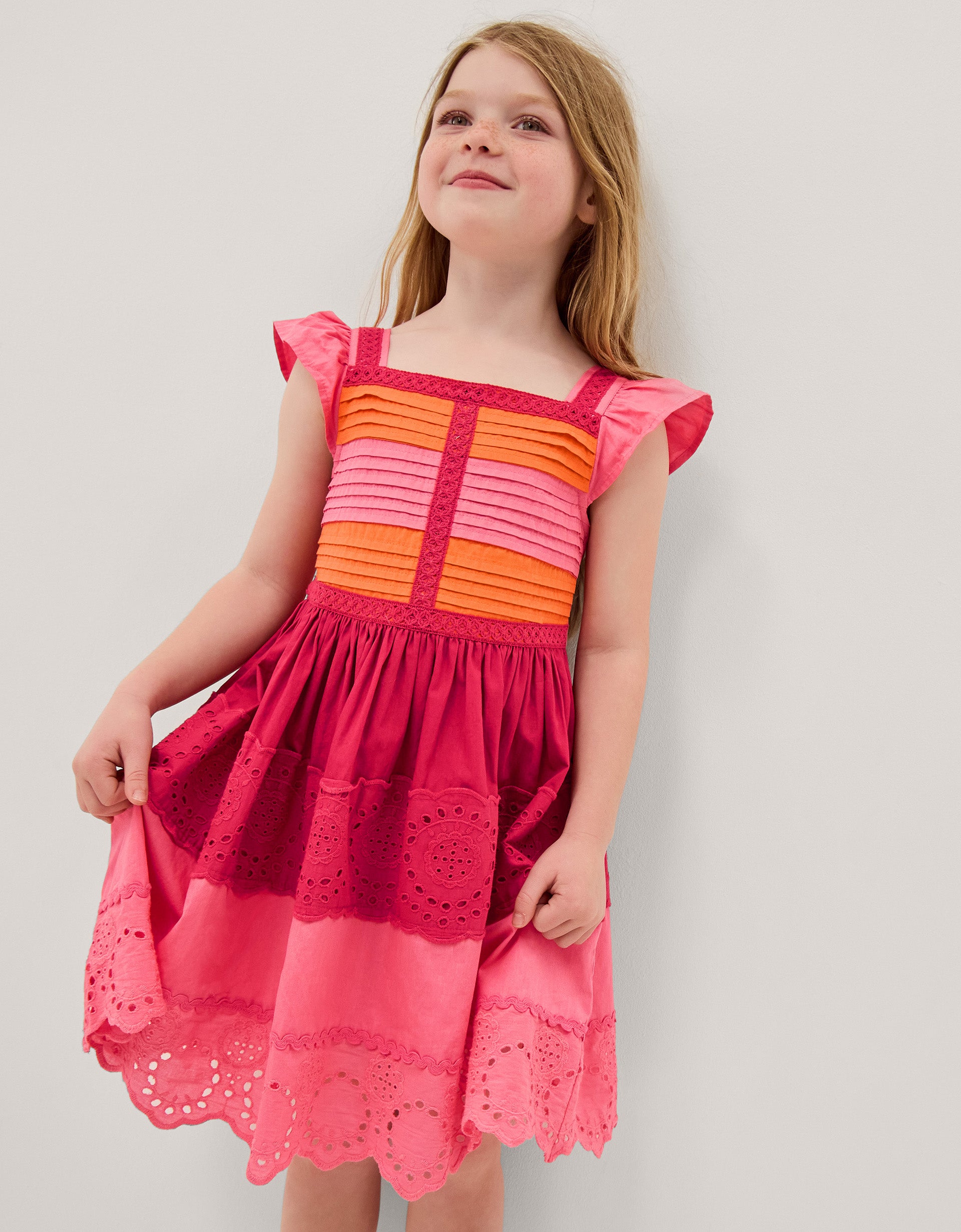 HALJINA - COLOUR BLOCK POPLIN BROID