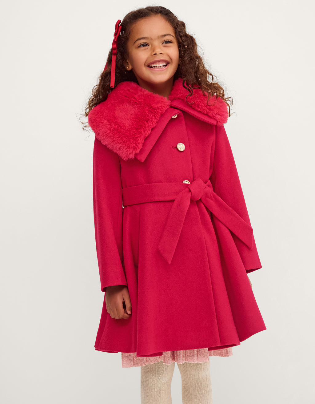 KAPUT - SMRT SKIRTED BELTED COAT