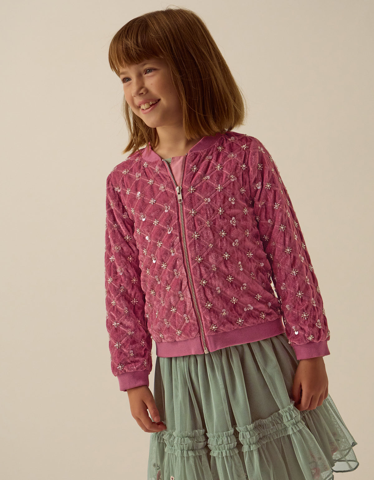 BOMBER JAKNA - GRACIE VELOR SQN EMB BMBR