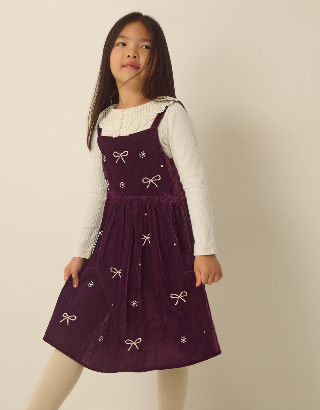 SET - BERY PNY & LS RIB TEE SET