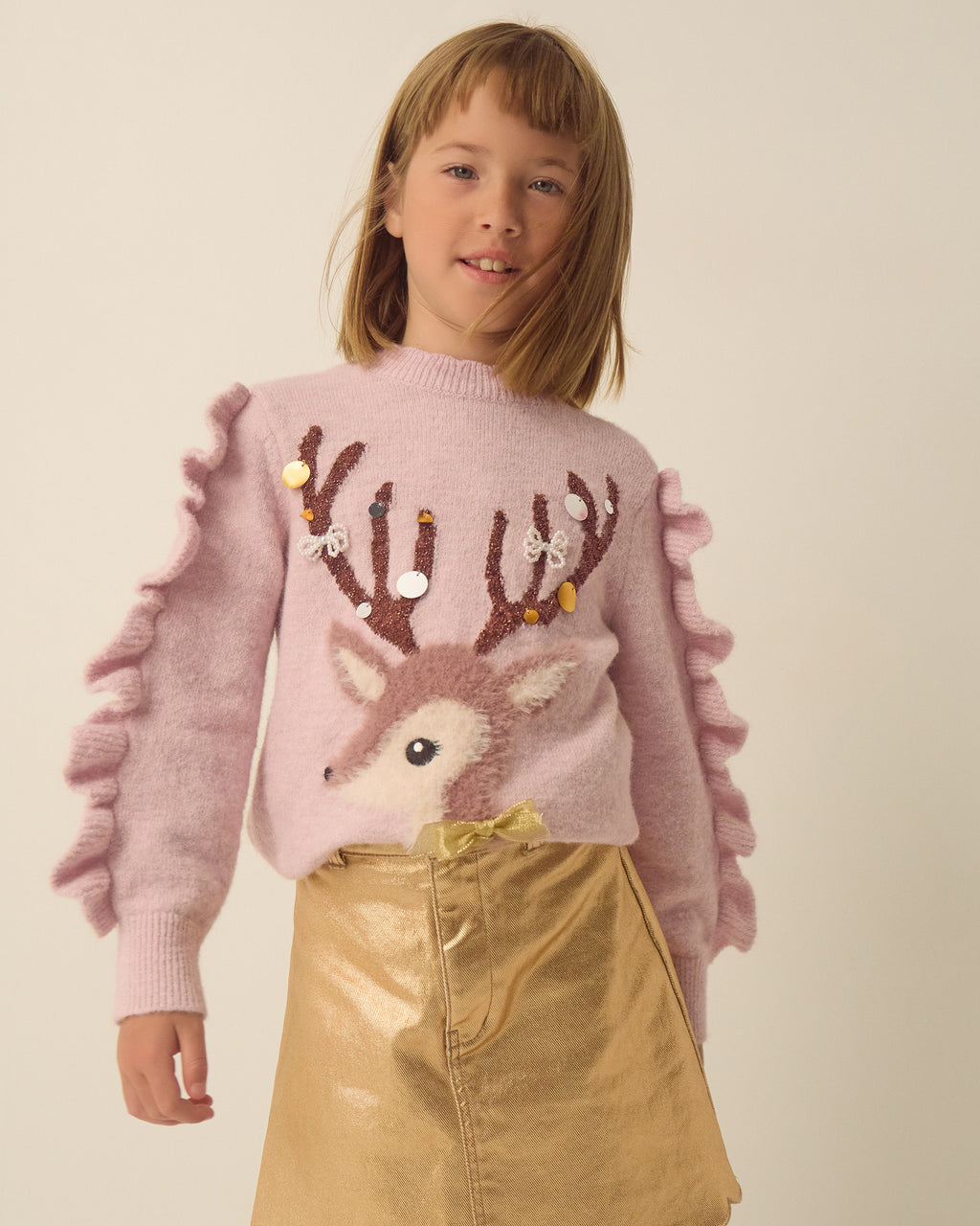 DŽEMPER - XMAS DAHLIA DEER KNT JMPR