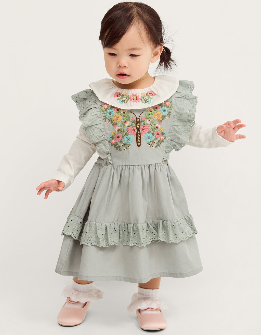 SET - BBY BFFLY PINNY DRSS/ TEE