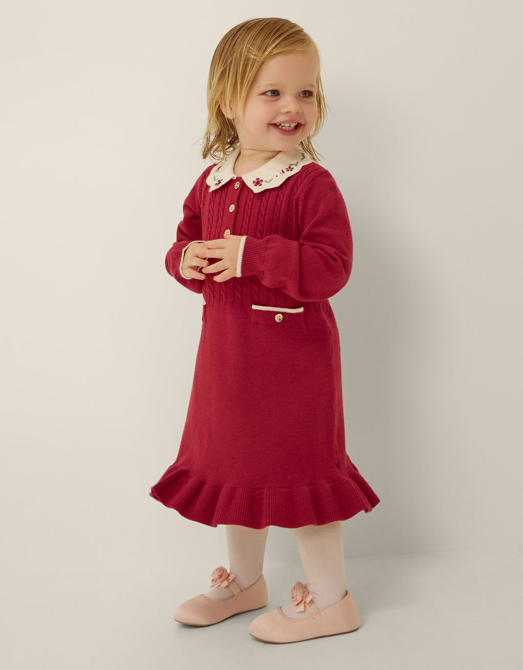 HALJINA - BBY BERY CBLE KNITD DRESS