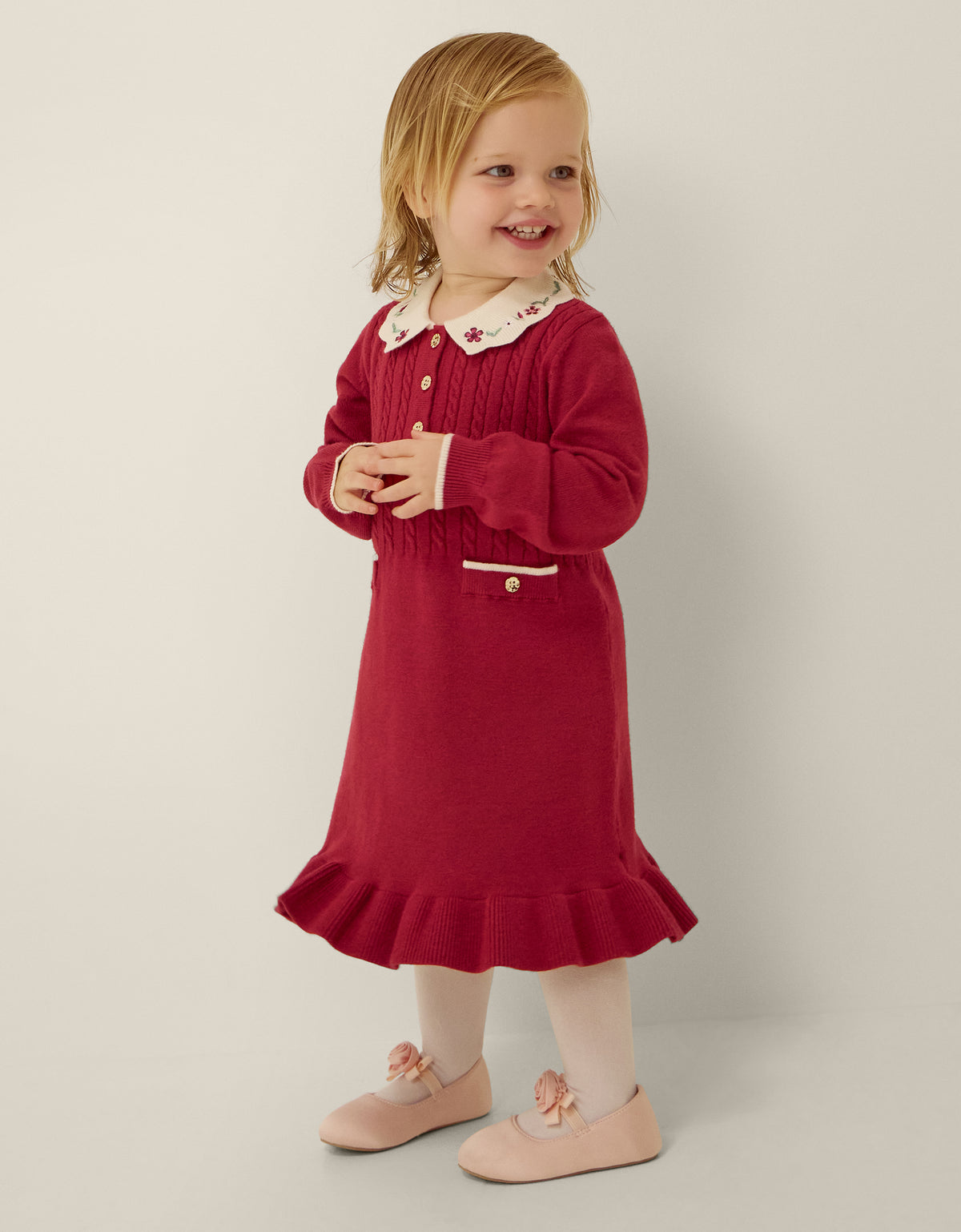 HALJINA - BBY BERY CBLE KNITD DRESS