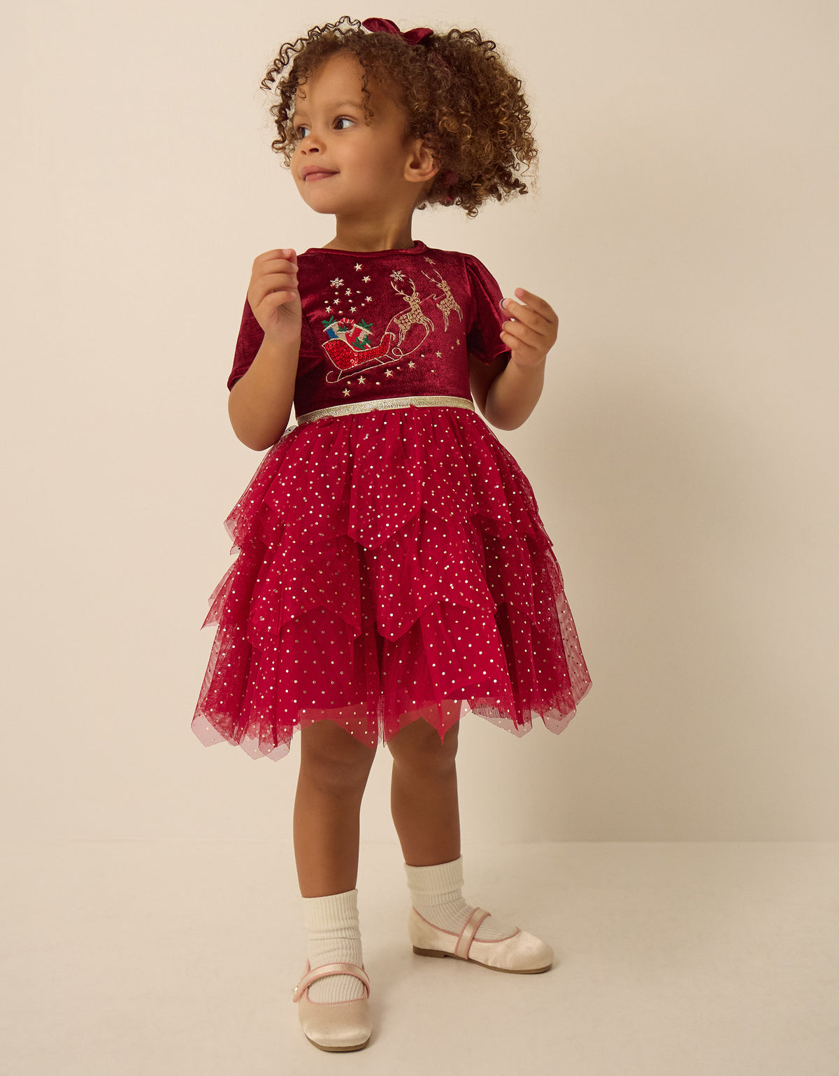 SET HALJINA I TRAKA ZA KOSU - BBY REINDER DRES & HEDBND