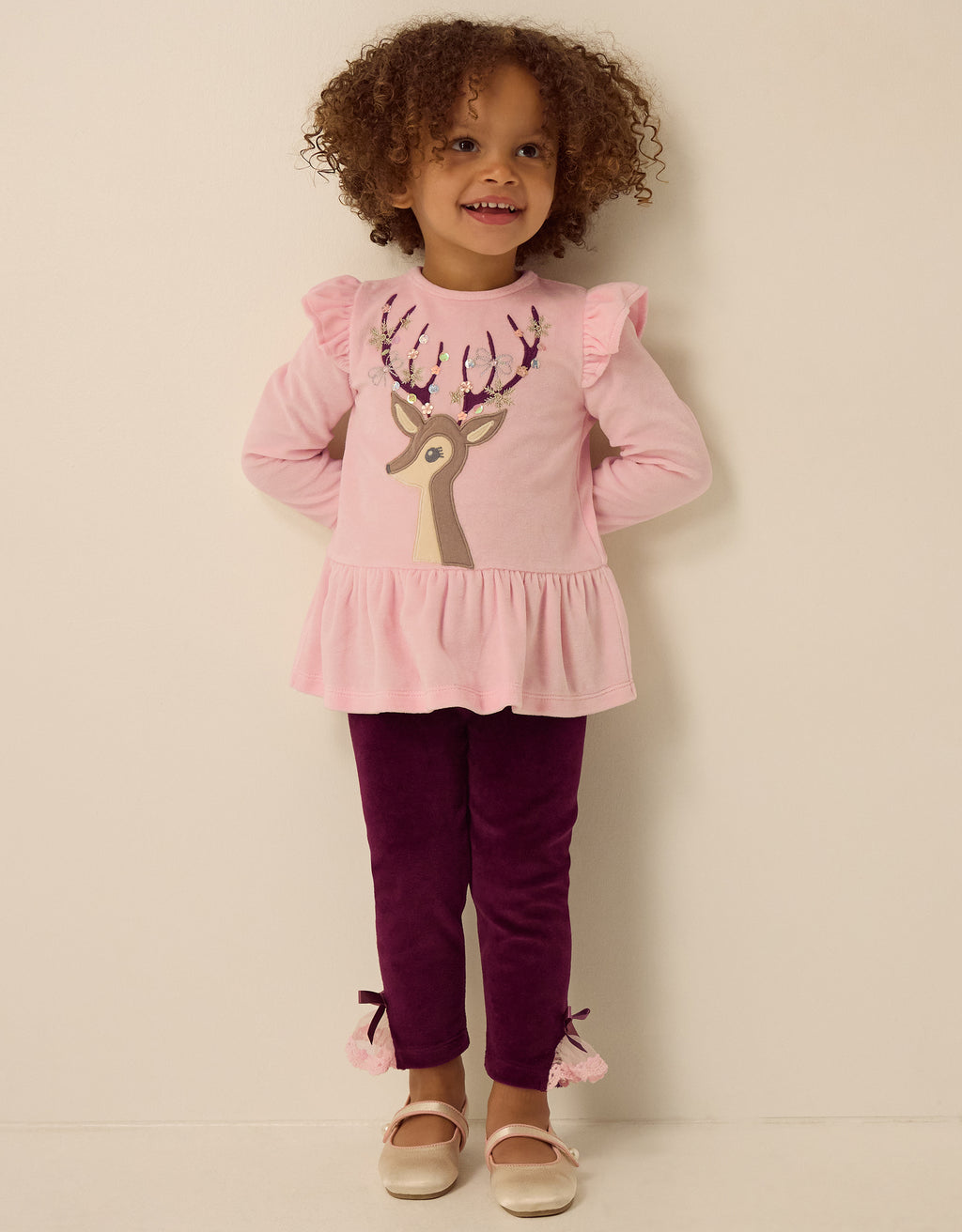 SET - BBY DEER TOP & LEGING SET