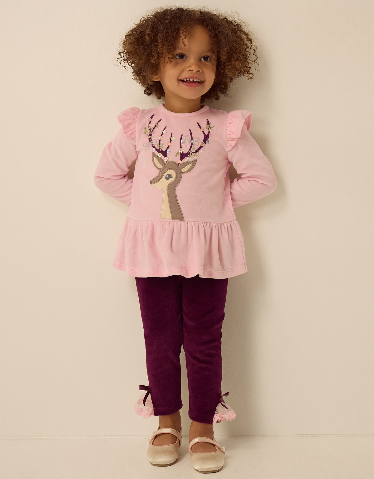 SET - BBY DEER TOP & LEGING SET