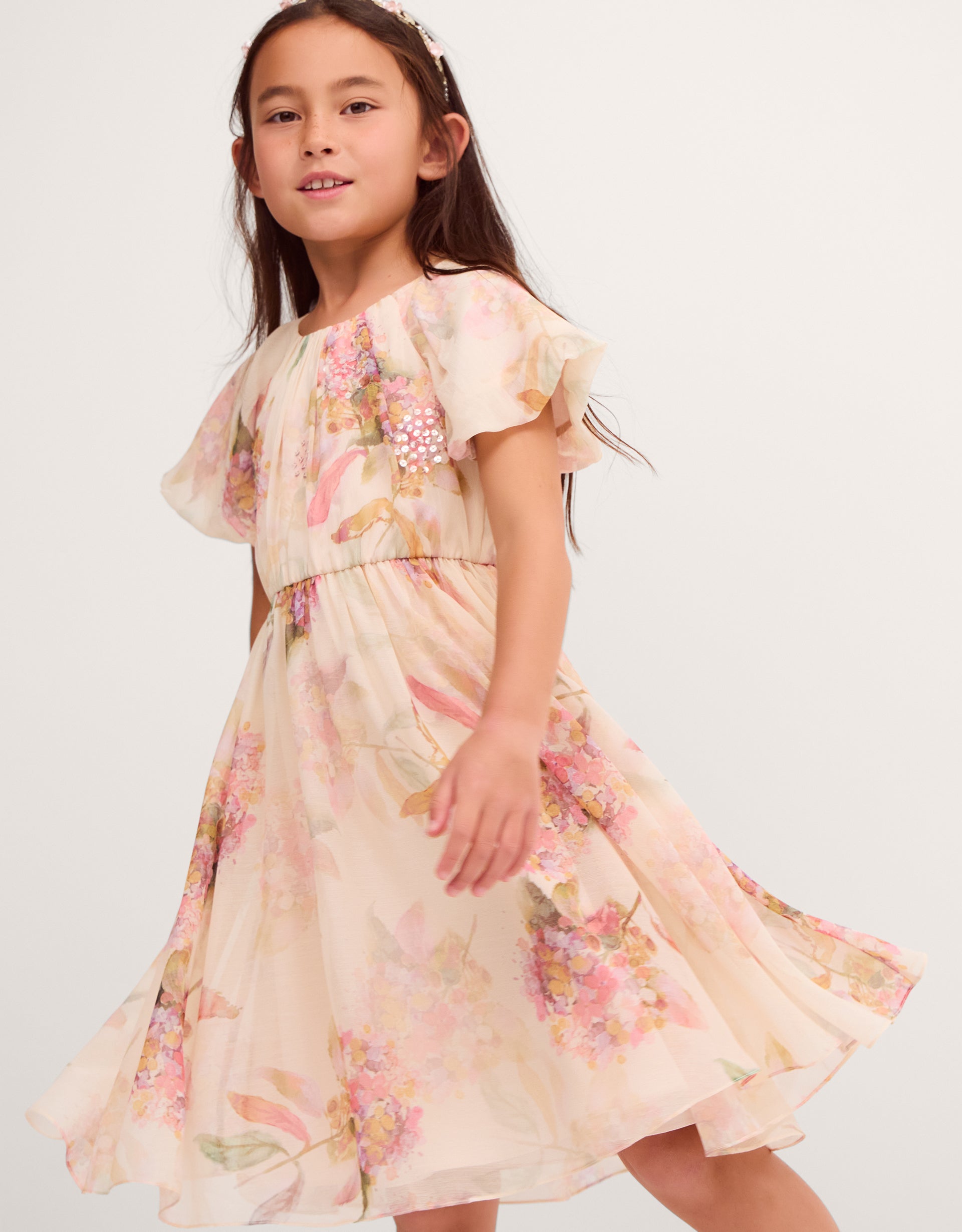 HALJINA - LEILA PRINT SEQUIN DRESS