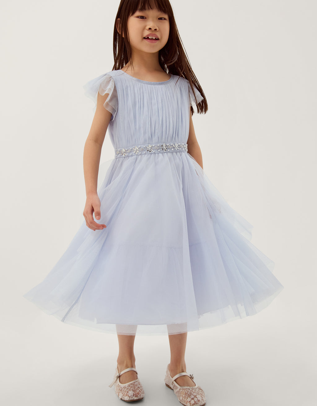 HALJINA - PENNIE EMB WATERFALL DRES