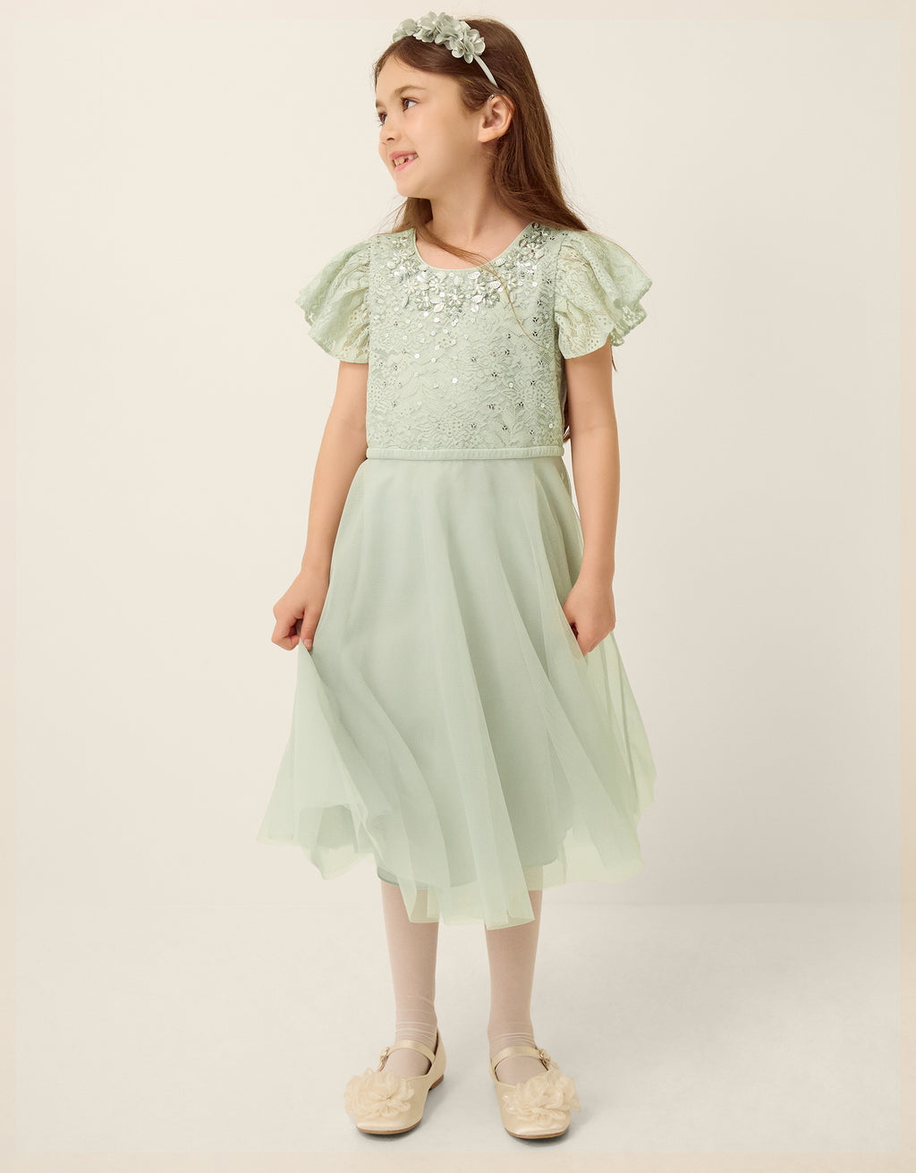 HALJINA - KEISA LACE B EMB DRESS