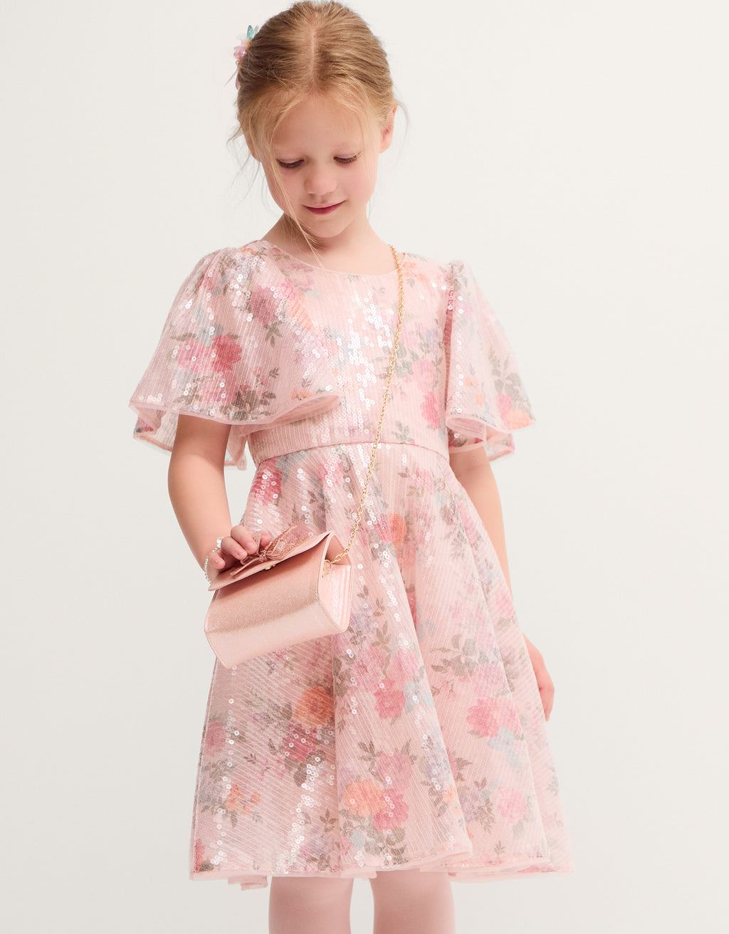 HALJINA - FERN FLORAL PRINTED SEQUI